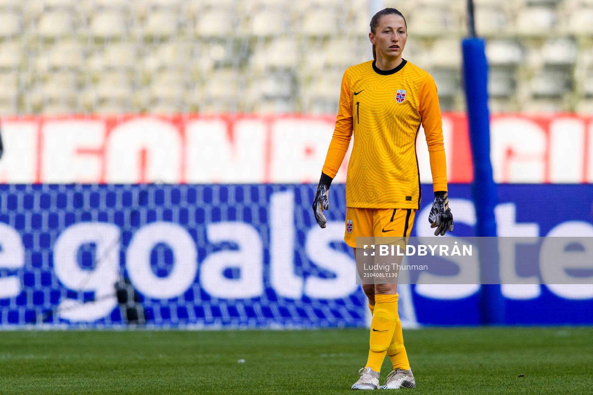 Goalkeeper Cecilie Fiskerstrand of Norway