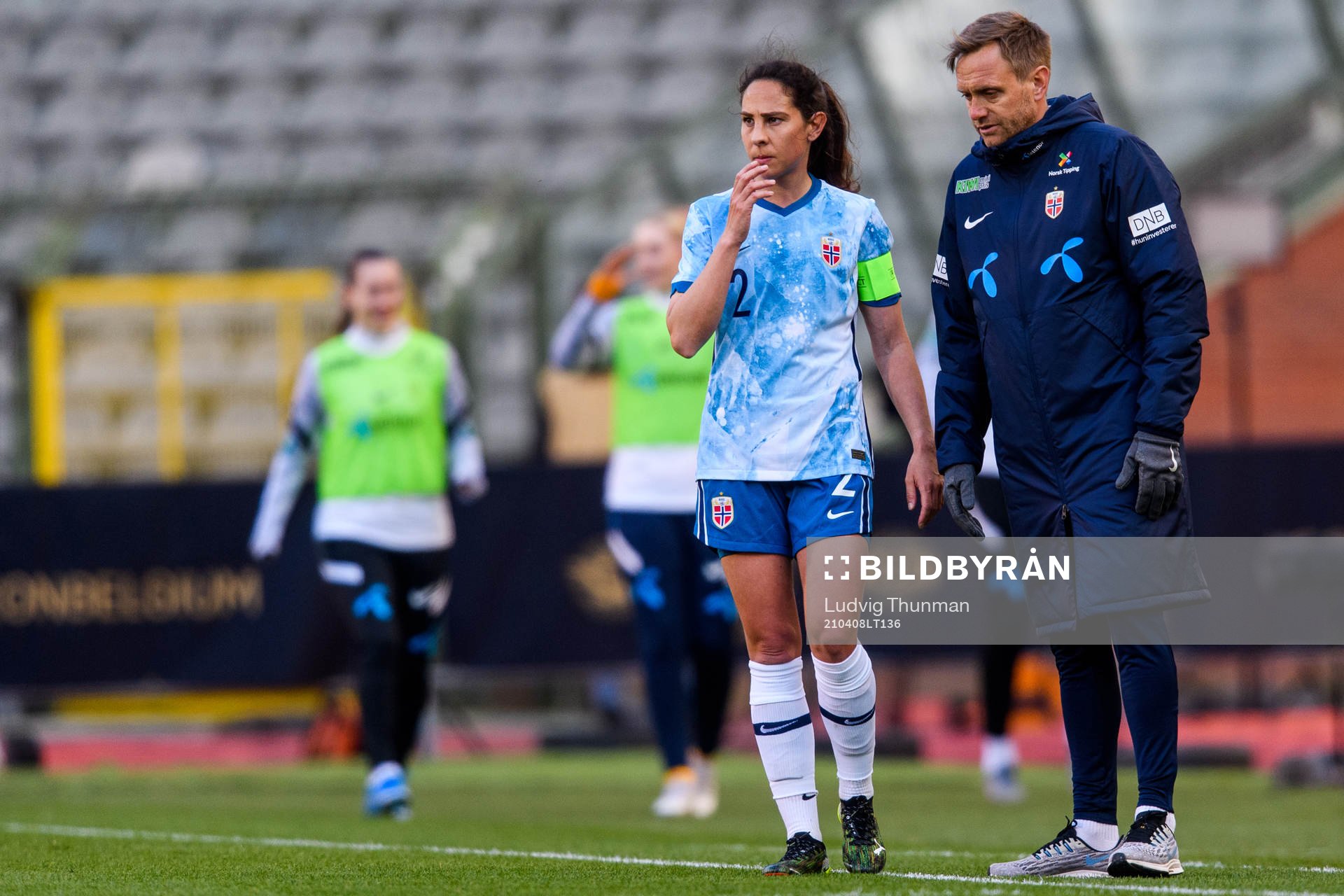 Ingrid Moe Wold of Norway and Martin Sjögren, head coach