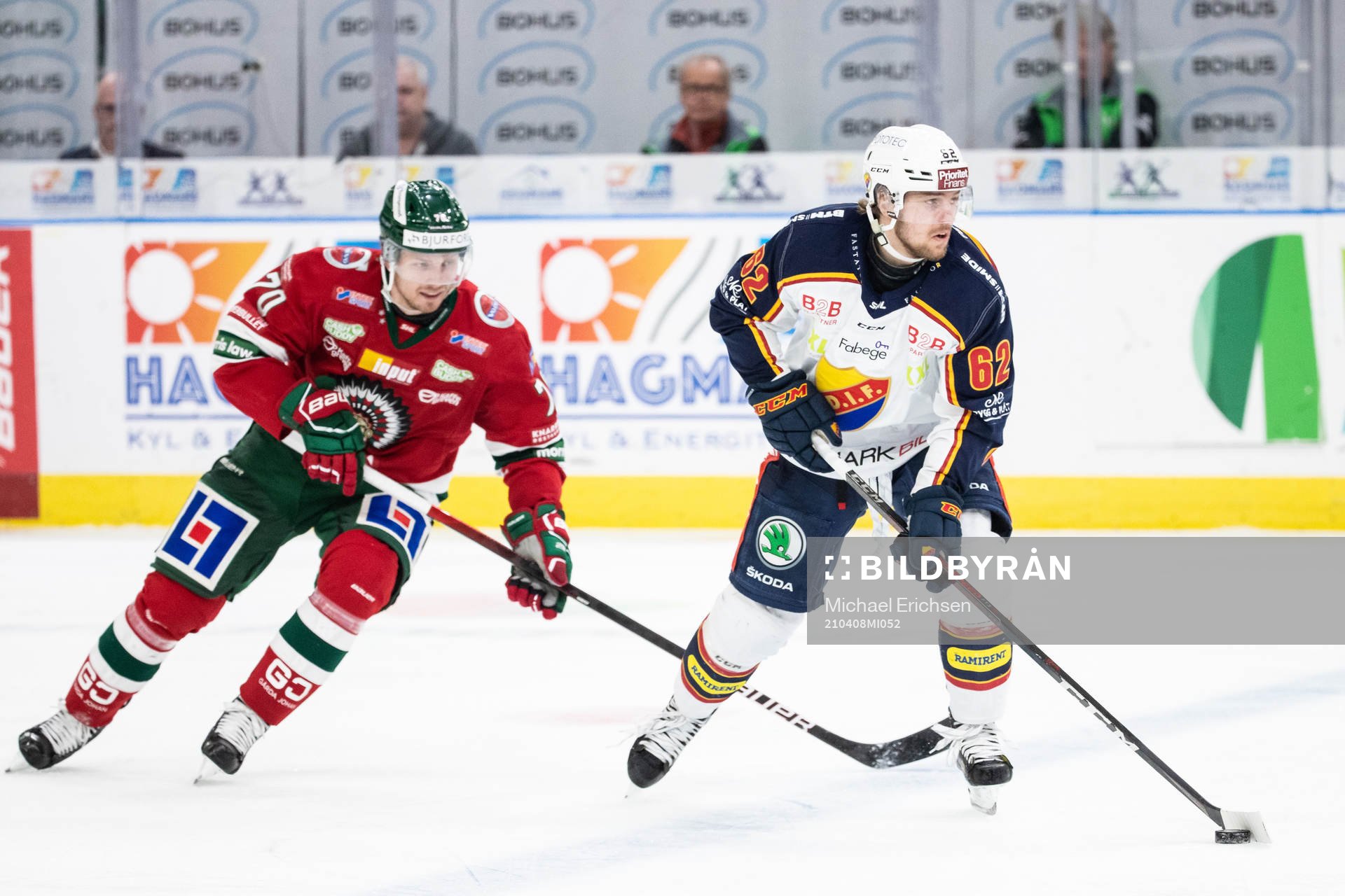 Frölundas Christoffer Ehn och Djurgårdens Manuel Ågren