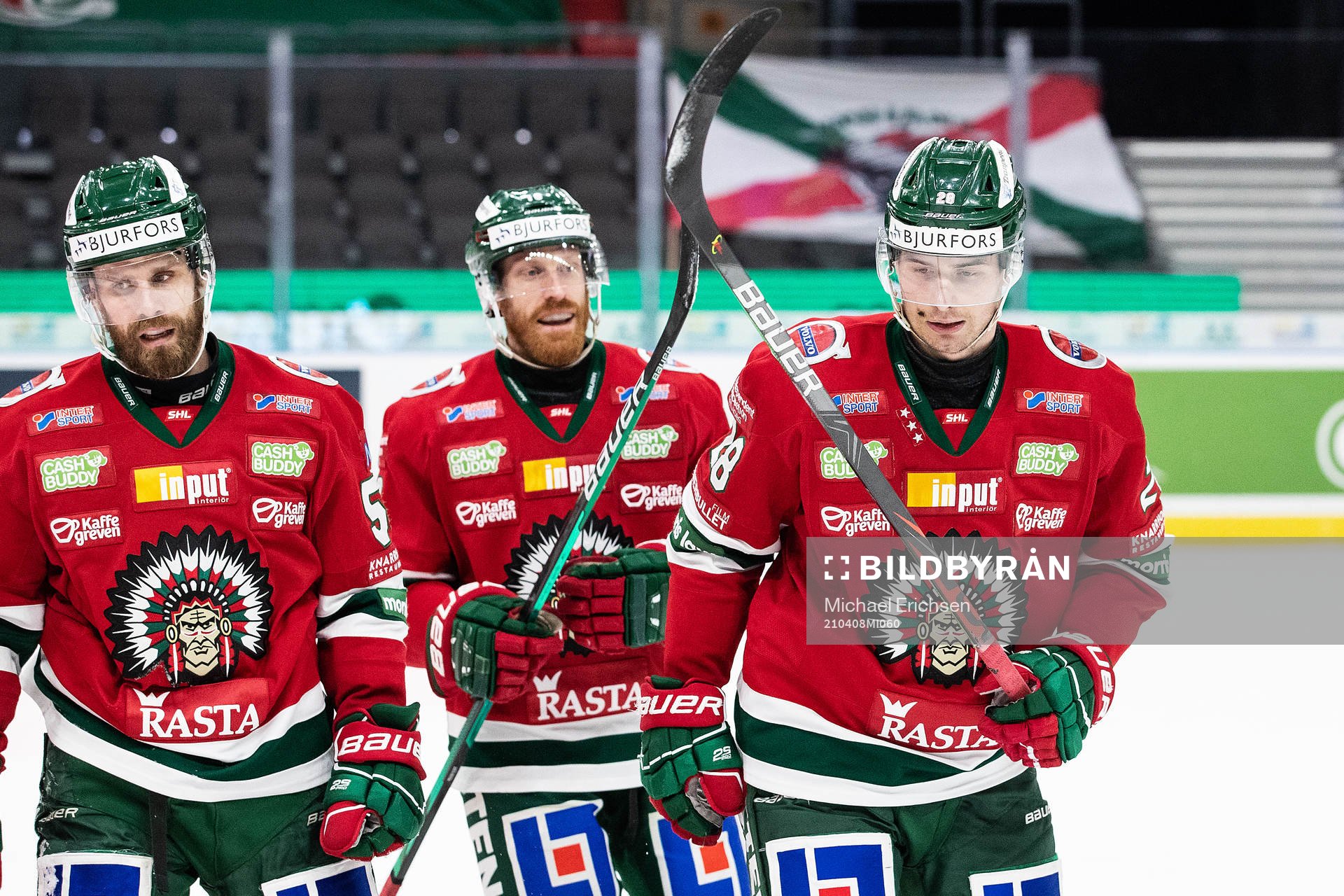 Frölundas Johan Sundström jublar