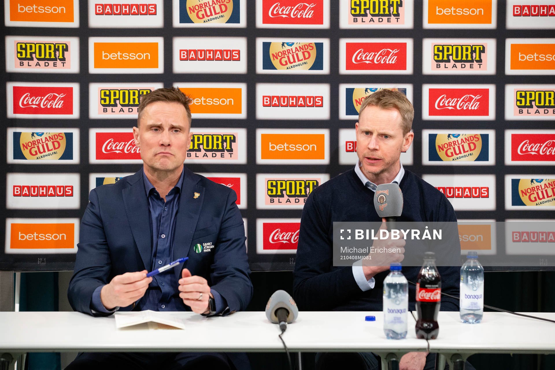 Frölundas tränare Roger Rönnberg och Djurgårdens