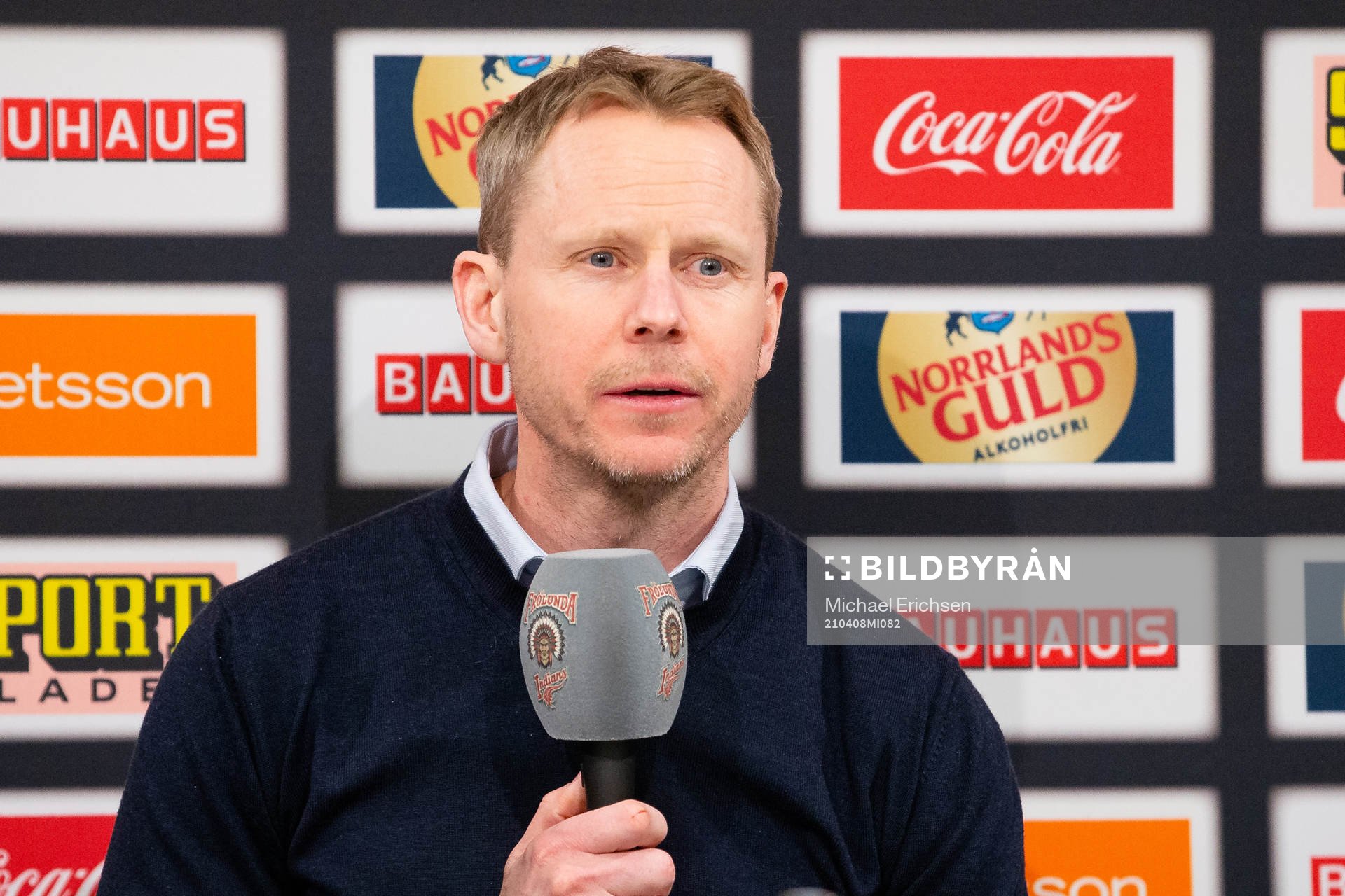 Djurgårdens tränare Robert Ohlsson på presskonferensen