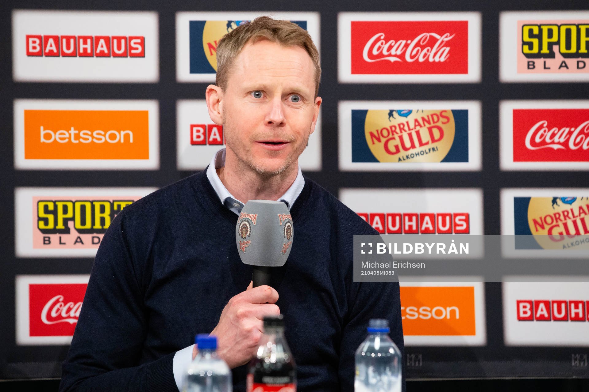 Djurgårdens tränare Robert Ohlsson på presskonferensen