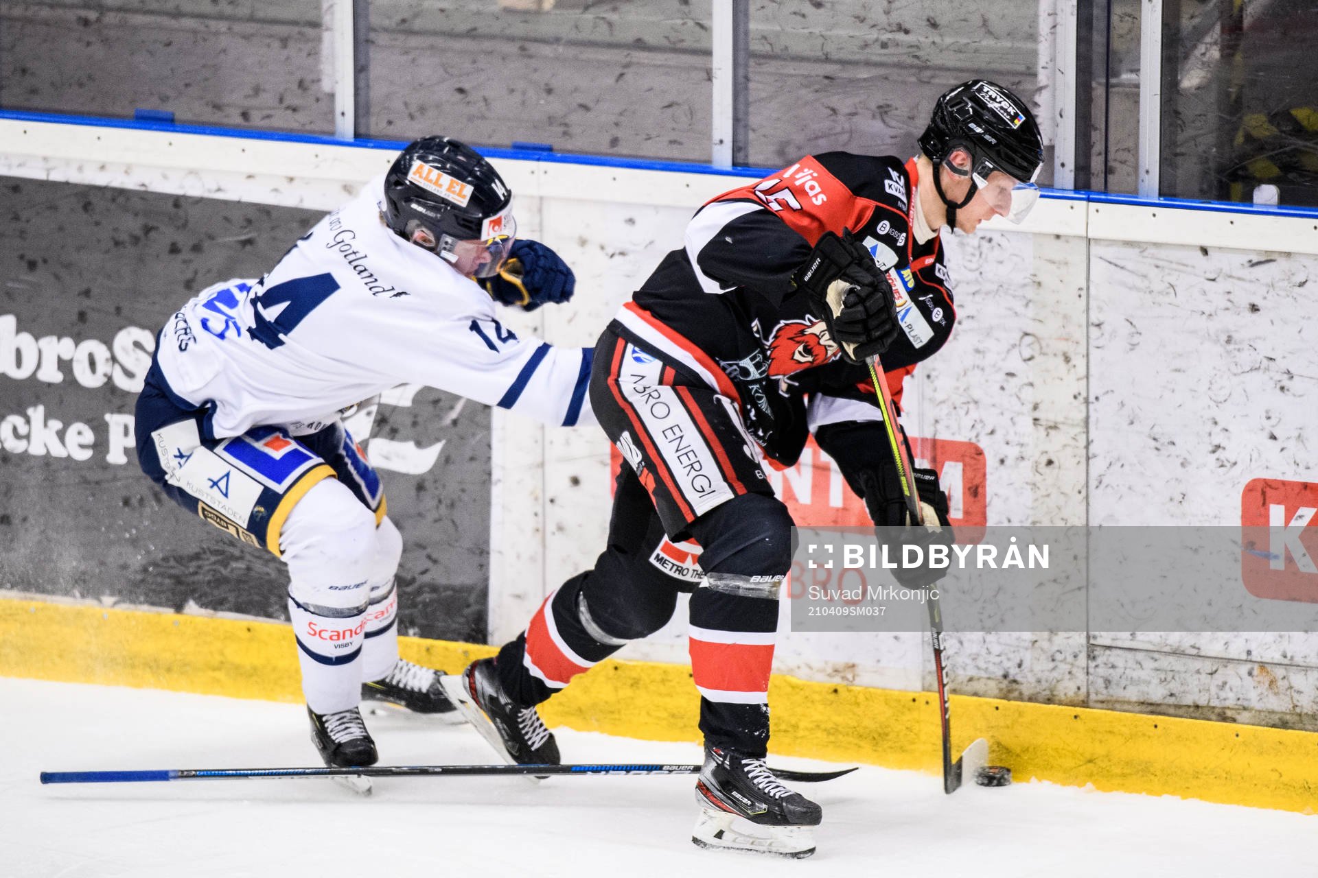 Visby/Romas Linus Dahlberg och Nybros Adam Persson
