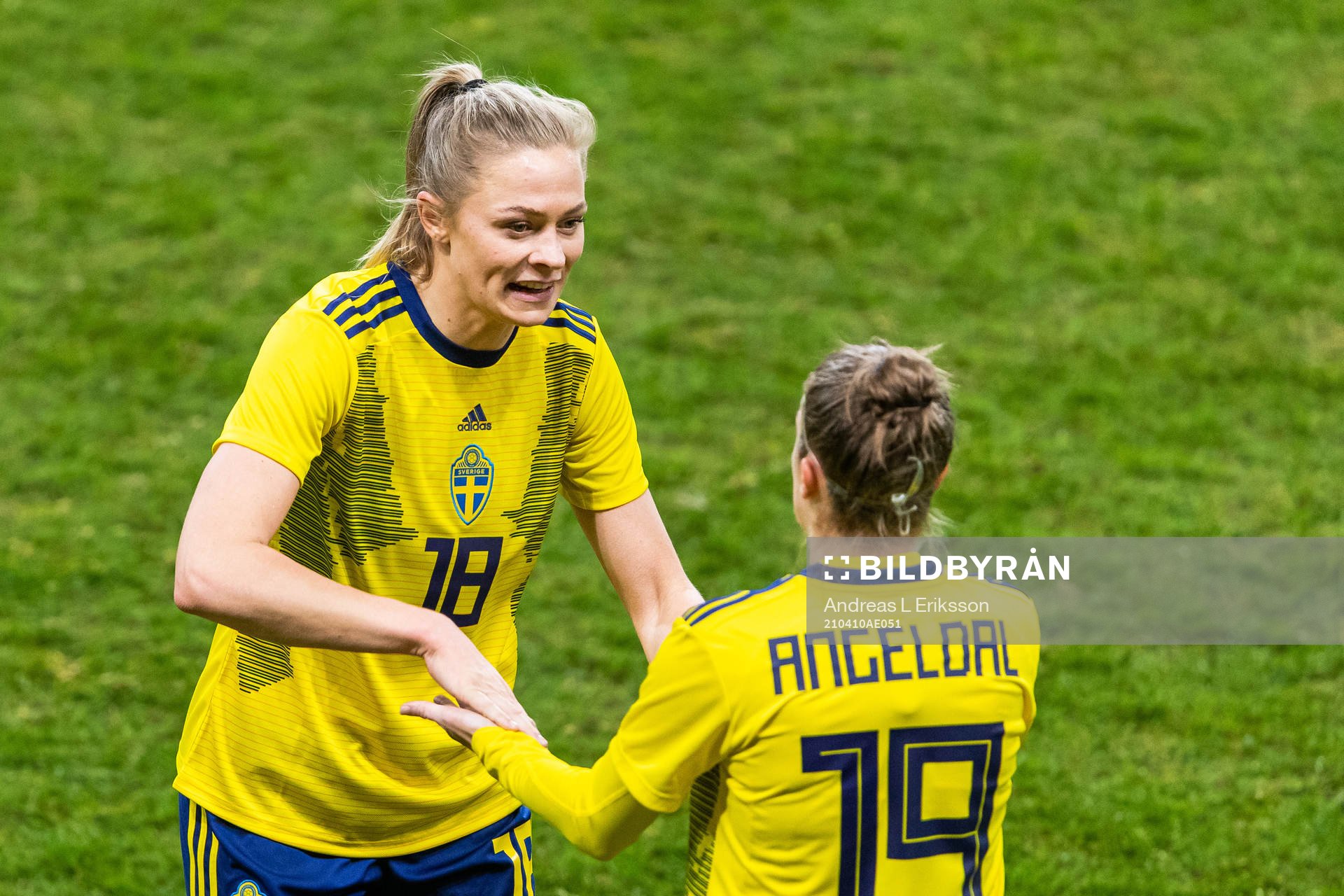 Fridolina Rolfö of Sweden is substituted for Filippa
