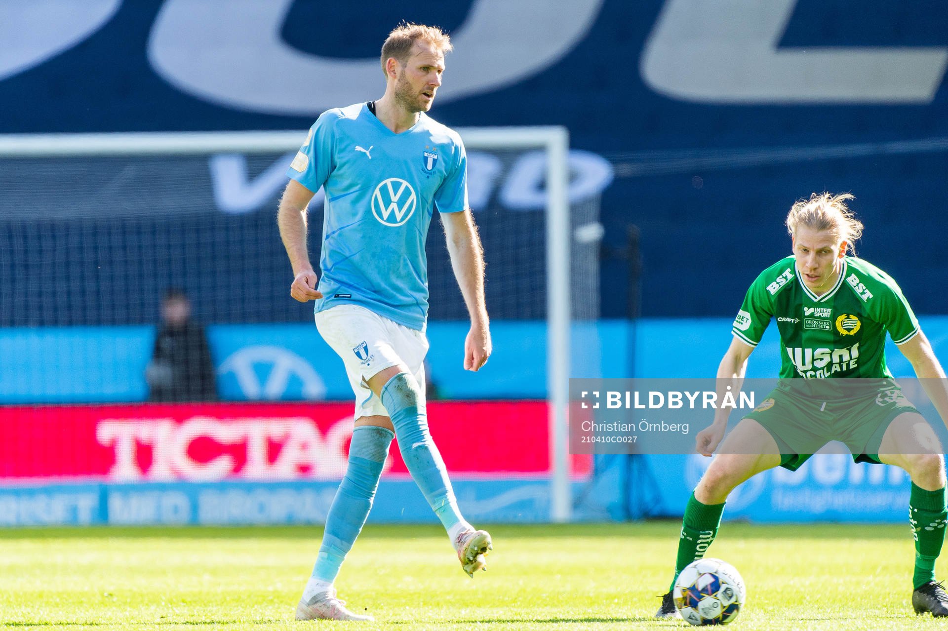 Malmö FFs Ola Toivonen och Hammarbys Gustav Ludwigson