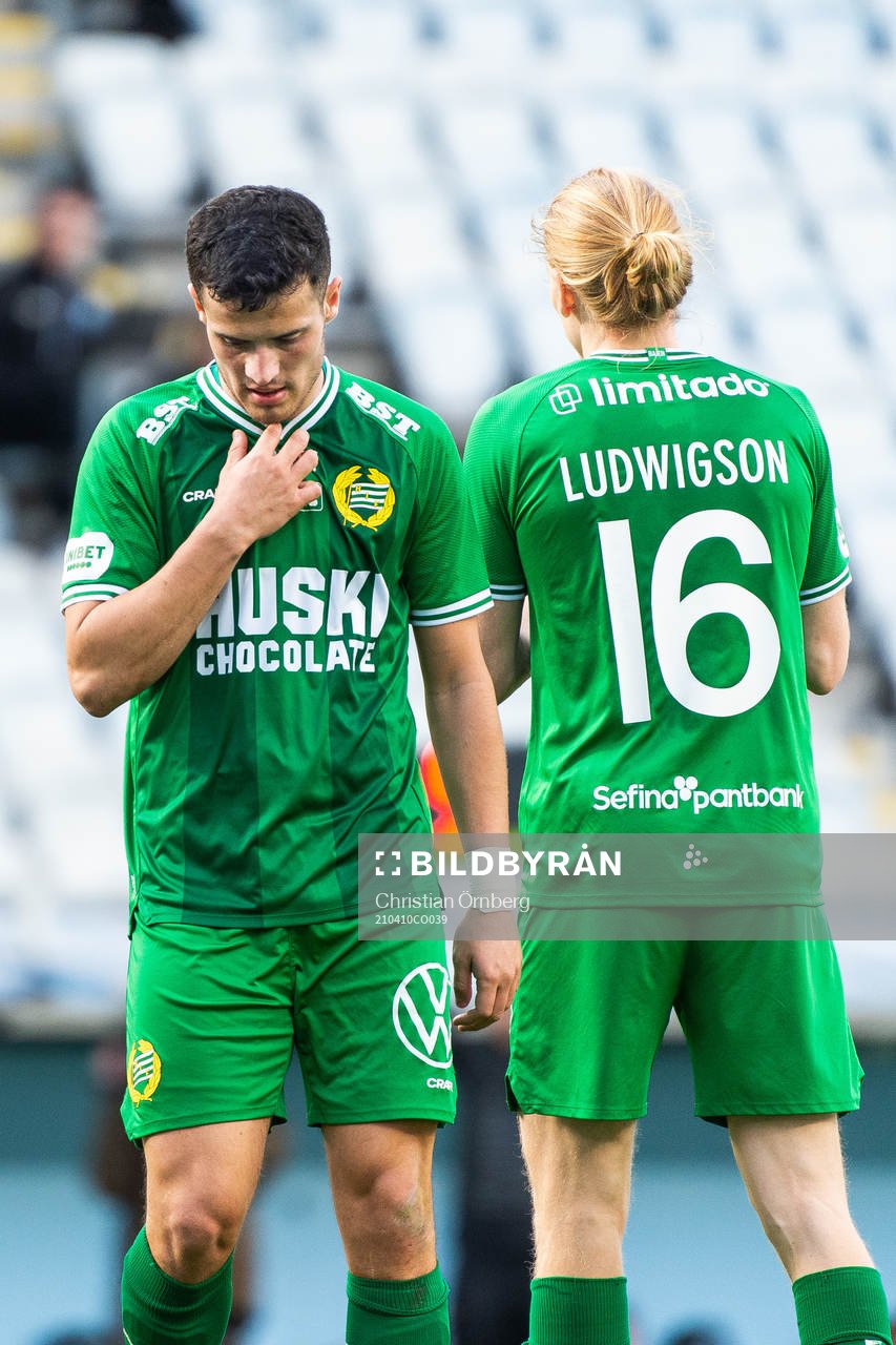 Hammarbys Astrit Selmani deppar
