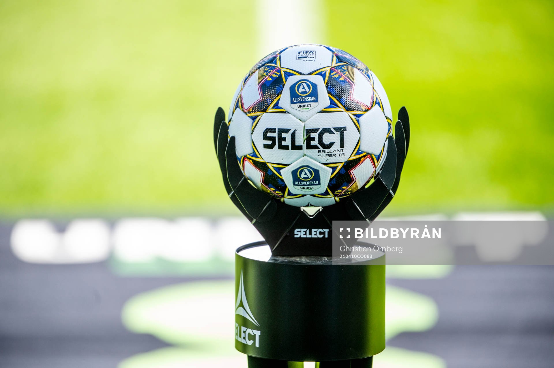 Matchbollen från Select innan fotbollsmatchen i