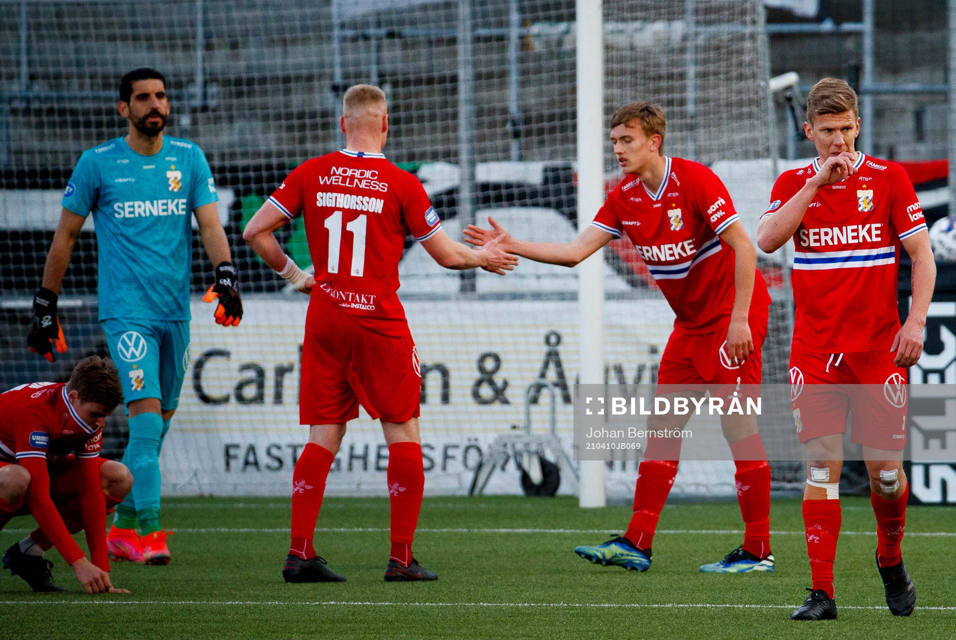 IFK Göteborgs Gustaf Norlin, Kolbeinn Sigthorsson och