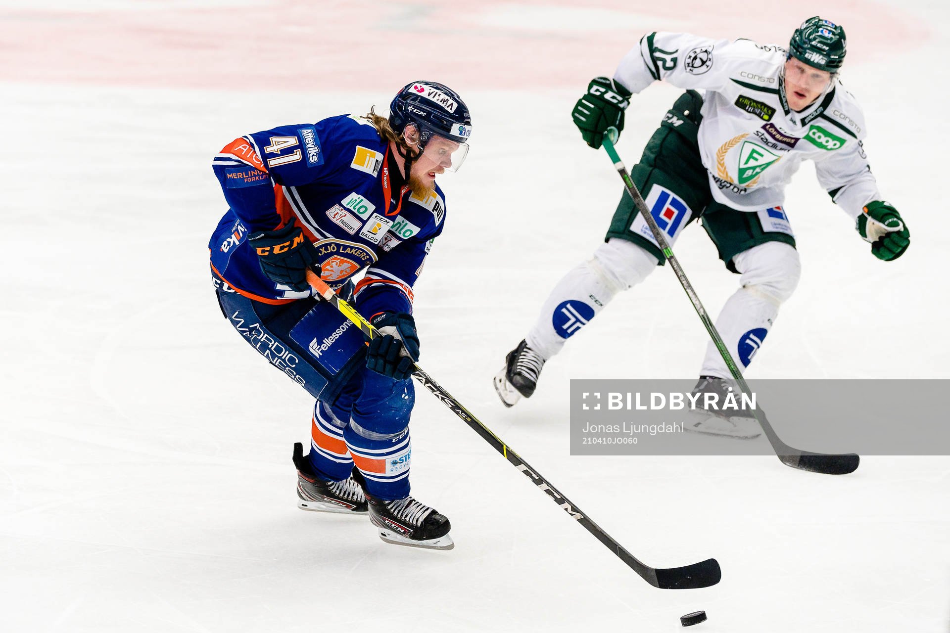 Växjös Ludvig Nilsson och Färjestads Niclas Lundgren