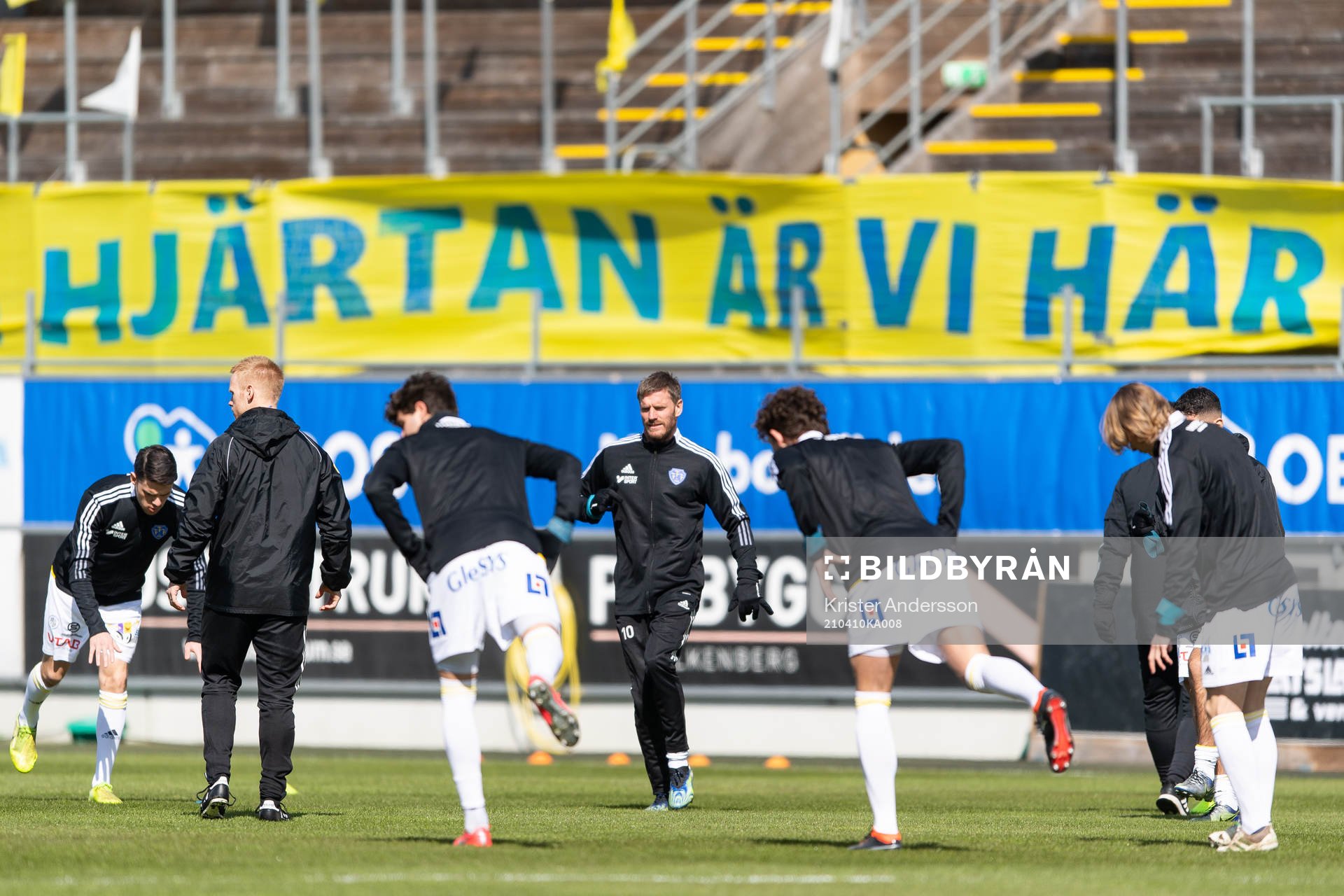 Falkenbergs Karl Söderström före fotbollsmatchen i