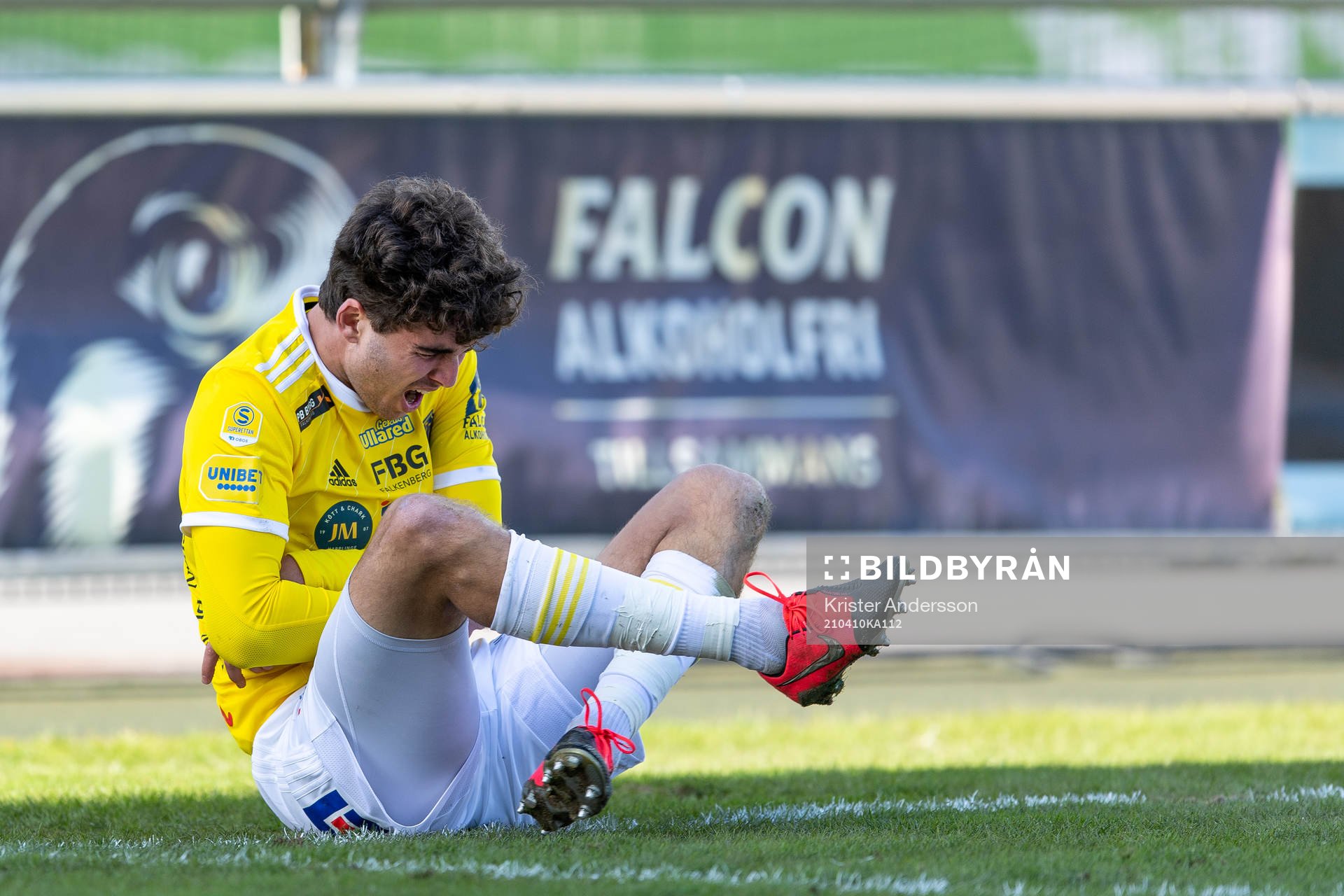 Falkenbergs Matthew Garbett har ont