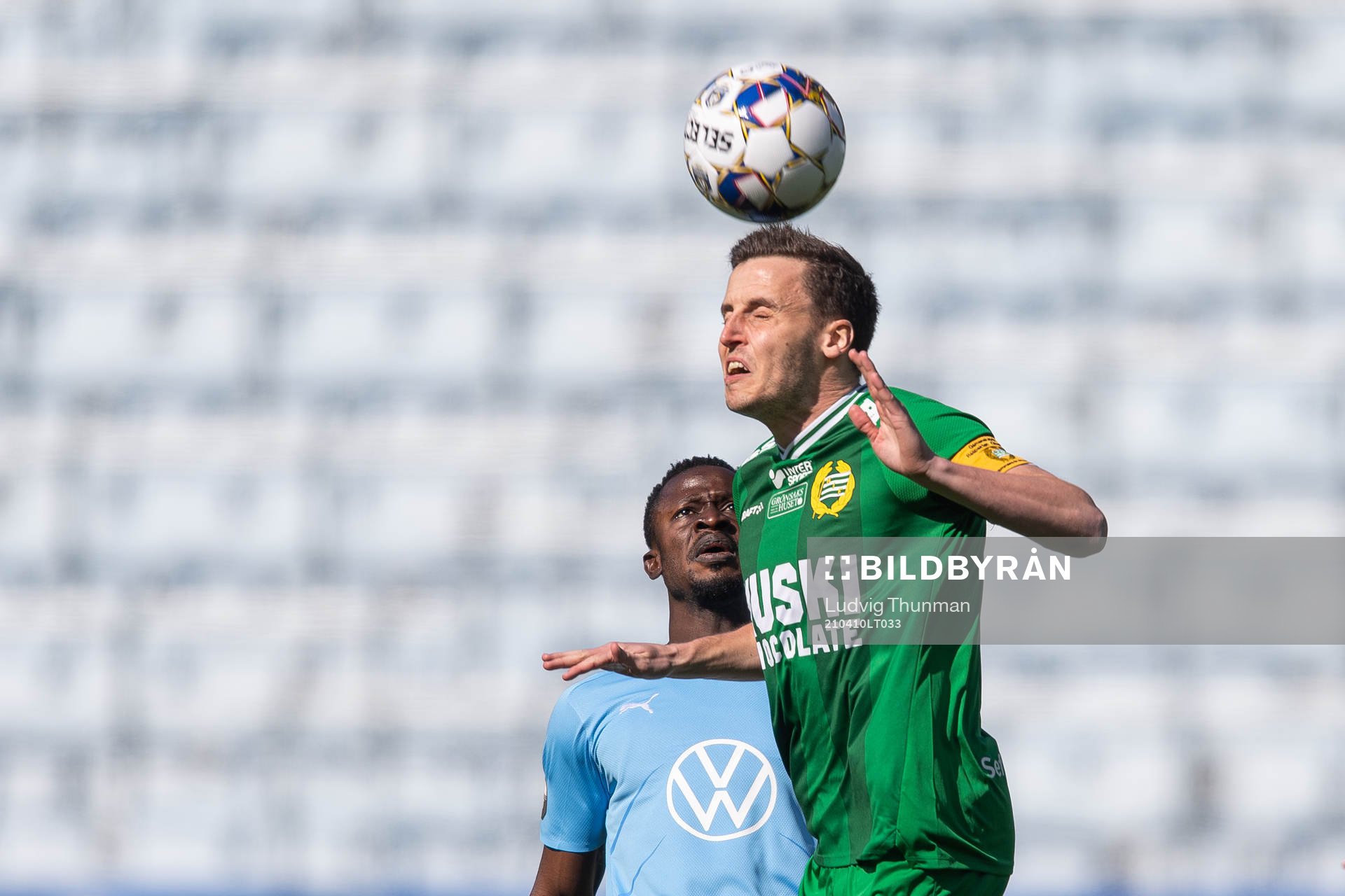 Malmö FFs Bonke Innocent och Hammarbys Jeppe Andersen