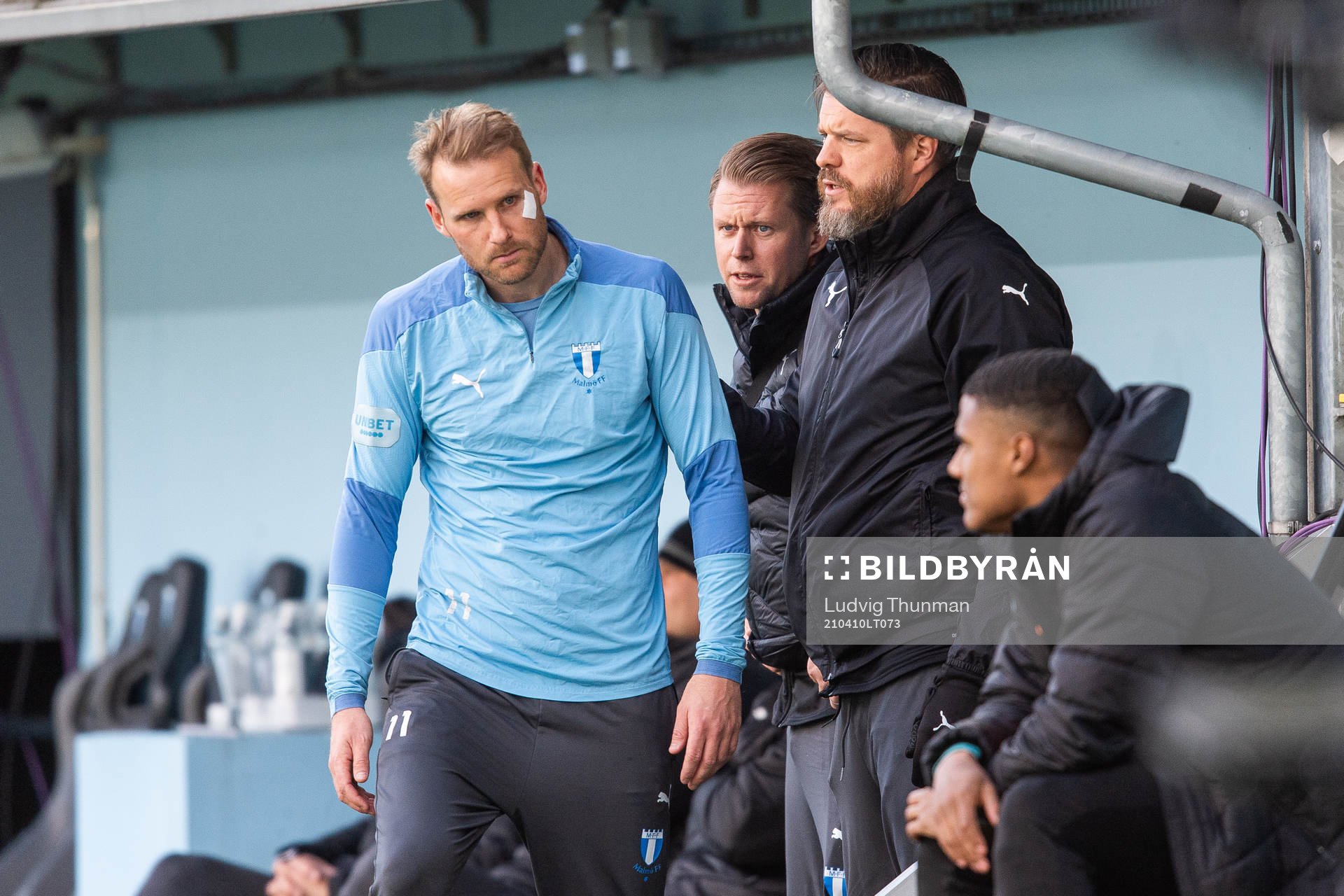 Malmö FFs Ola Toivonen och sjukgymnast Jesper Robertsson