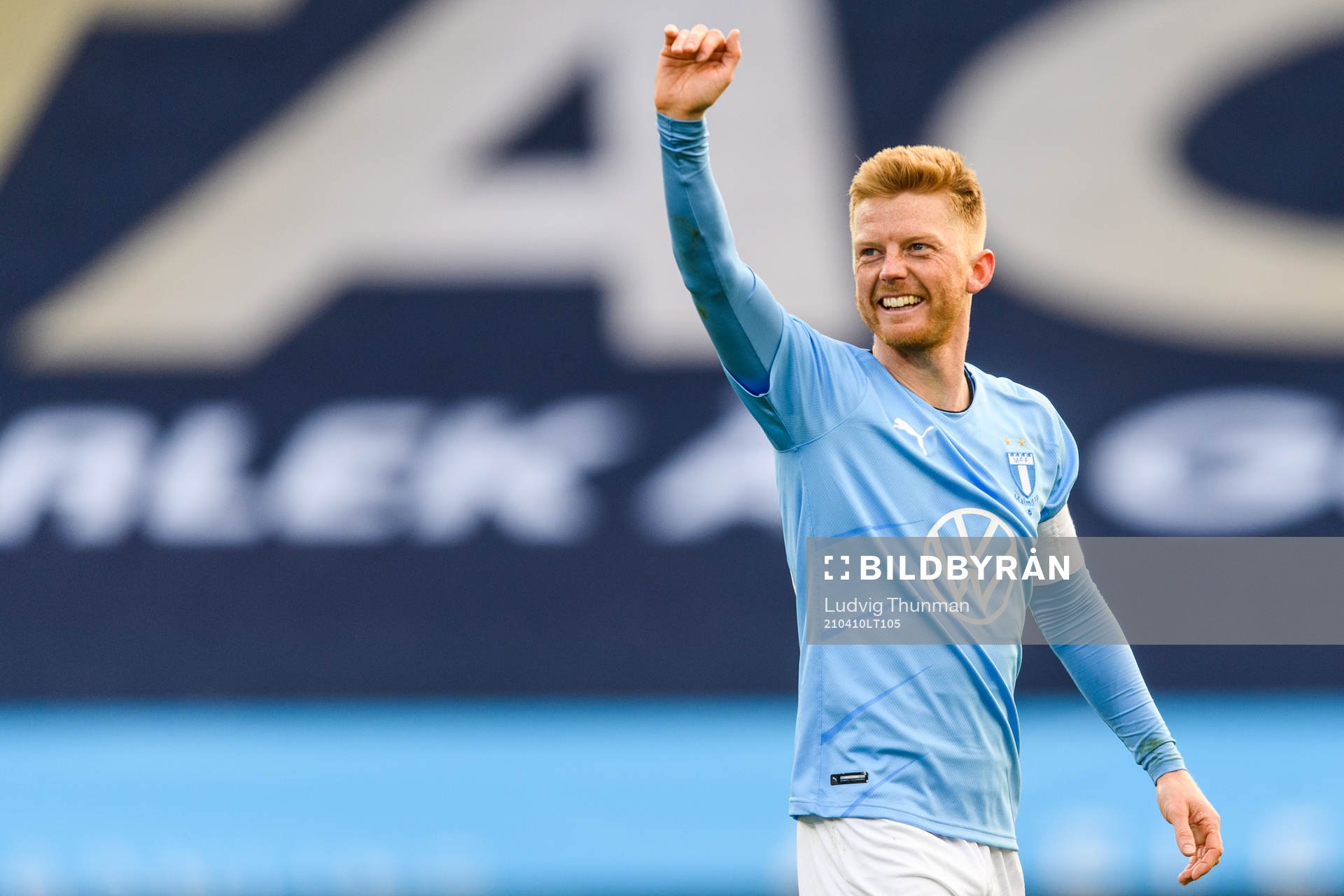 Malmö FFs Anders Christiansen tackar publiken