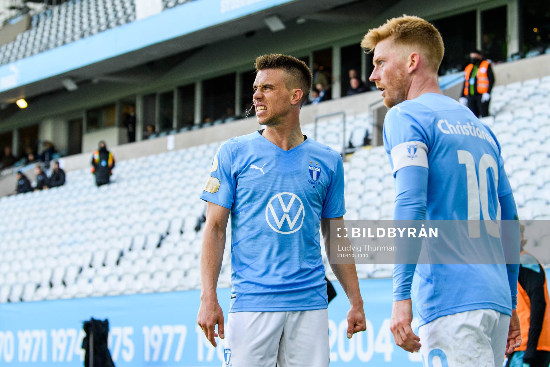 Malmö FFs Jonas Knudsen och Anders Christiansen