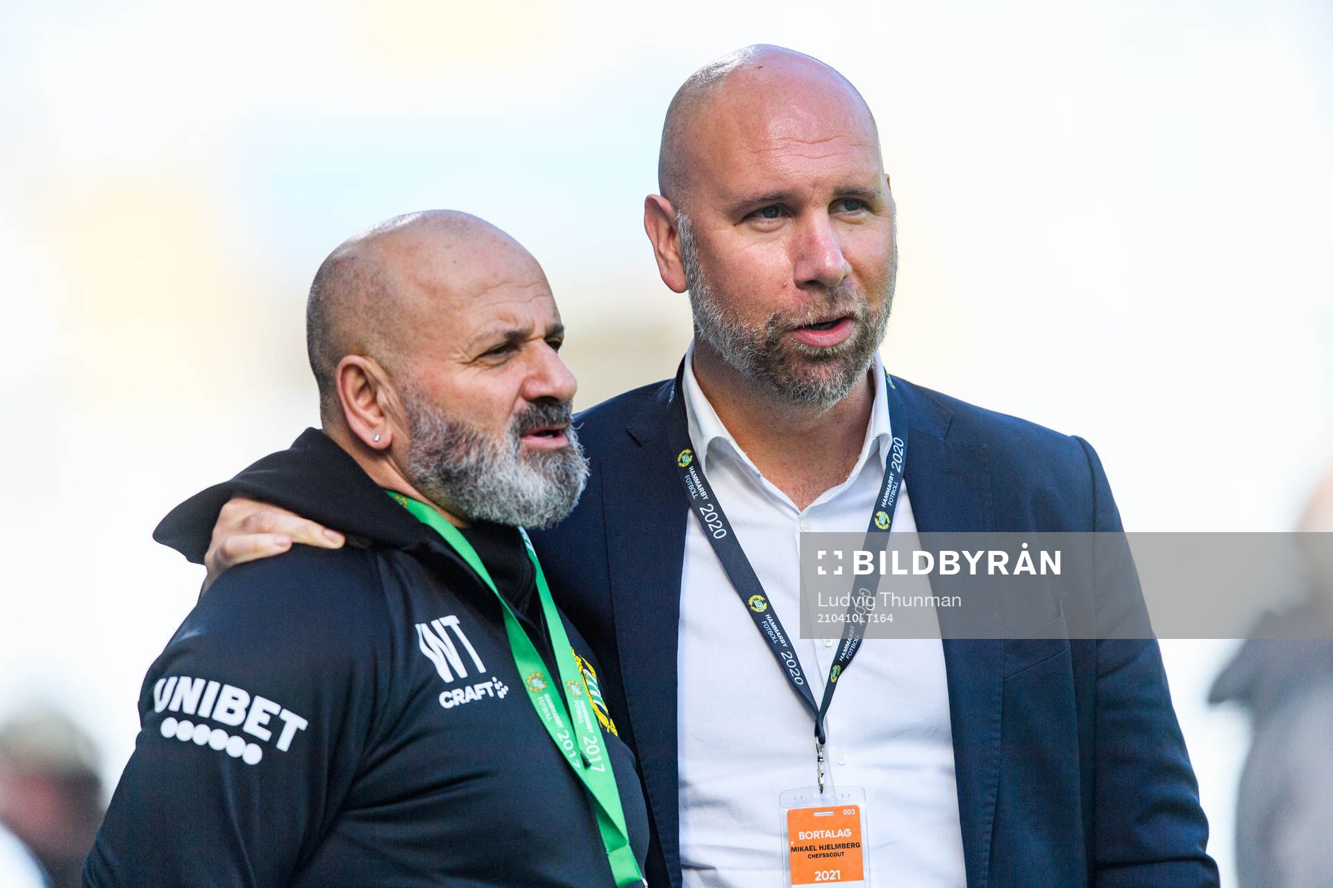 Hammarbys Wadda Tamini och chefsscout Mikael Hjelmberg