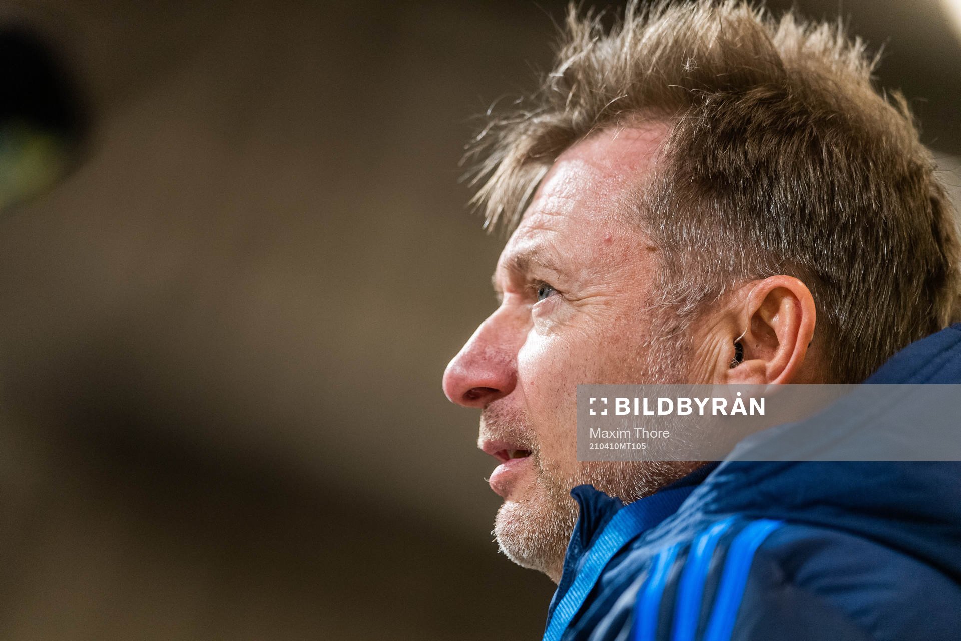 Peter Gerhardsson, Head coach of Sweden at the press