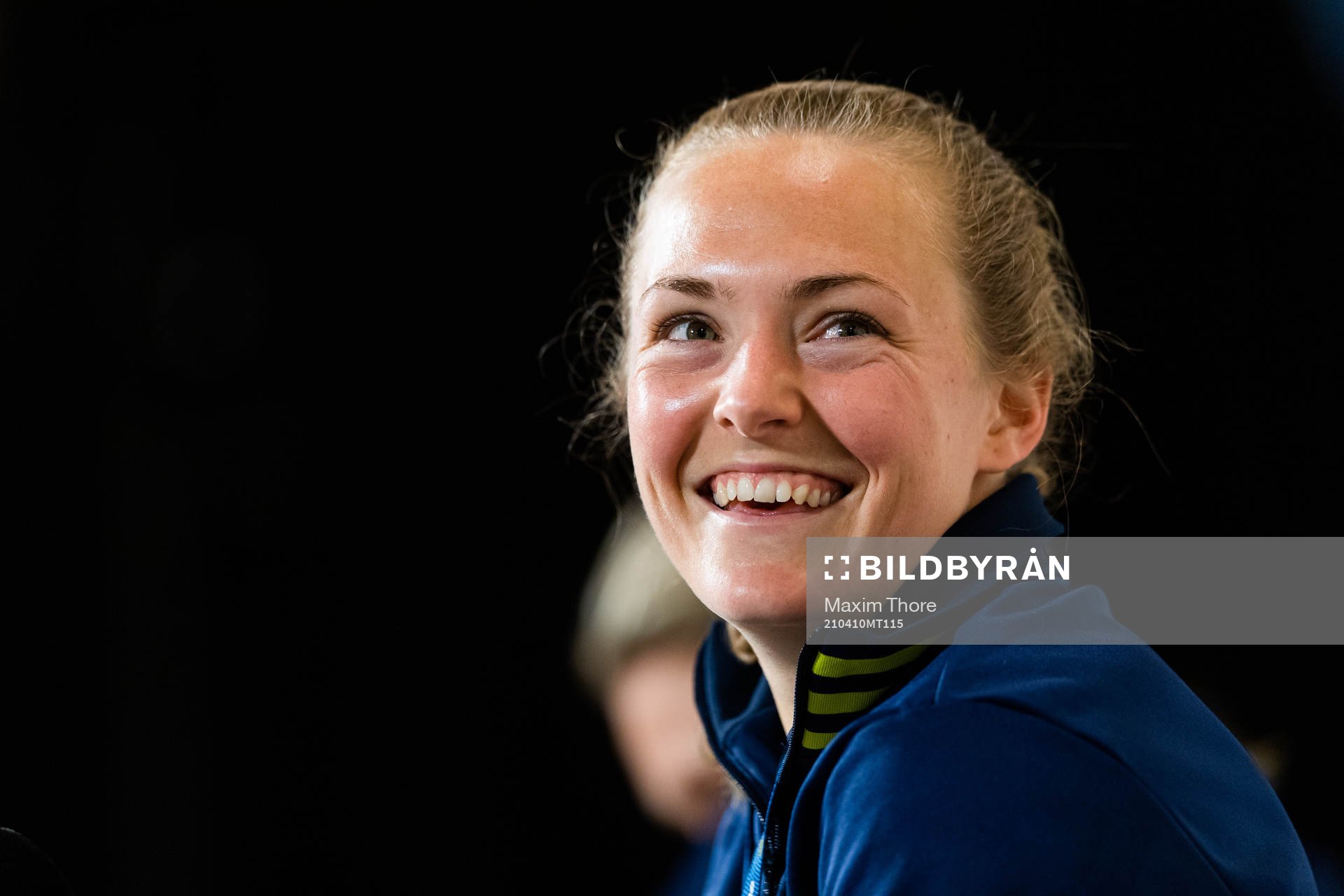 Magdalena Eriksson of Sweden at the press conference