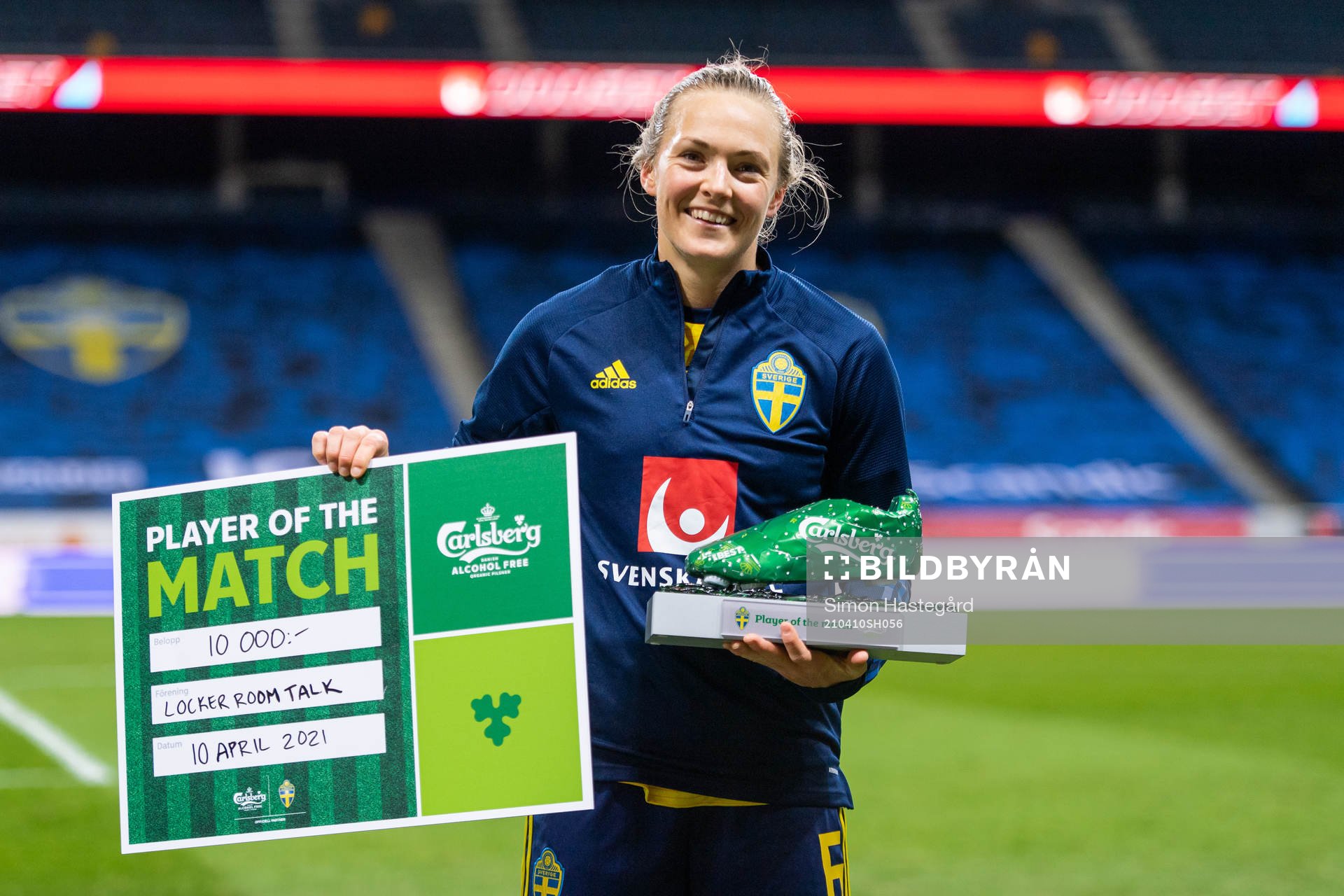 Magdalena Eriksson of Sweden poses for a picture with the