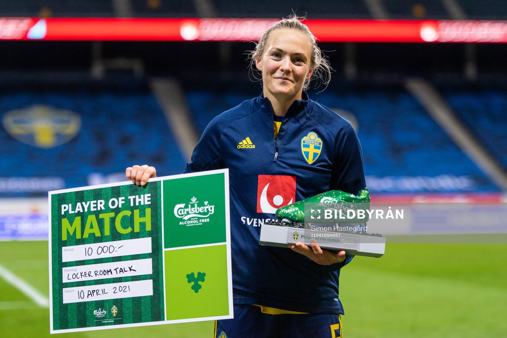 Magdalena Eriksson of Sweden poses for a picture with the