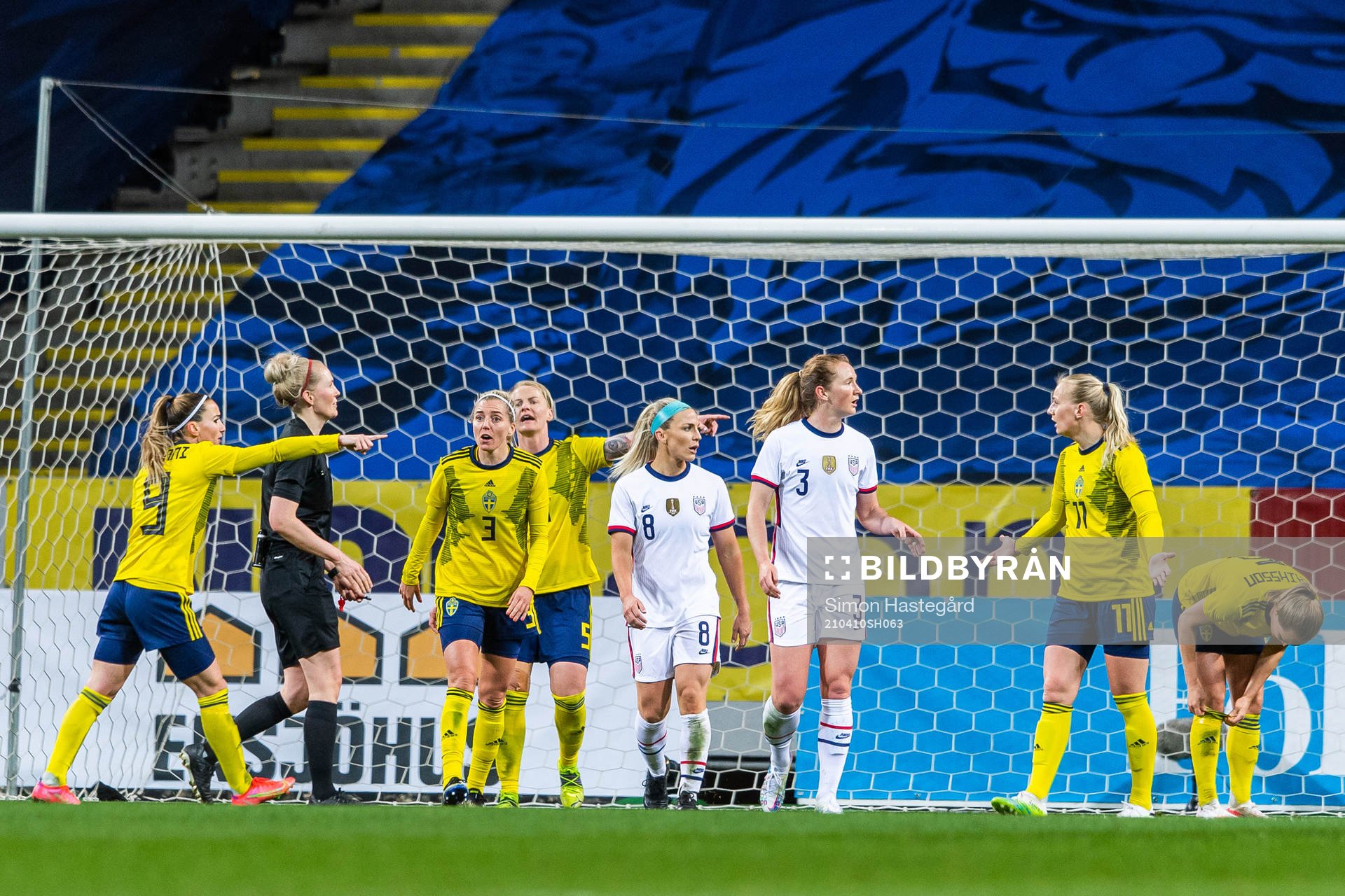 Kosovare Asllani, Linda Sembrant, Nilla Fischer and Stina