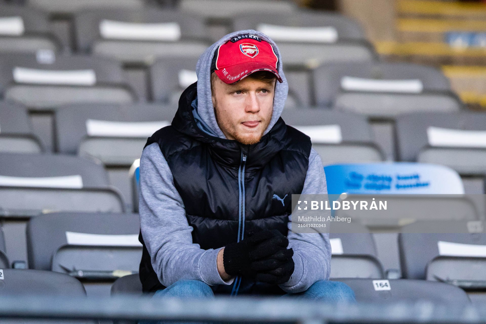 Landskronas Hampus Pauli på läktaren