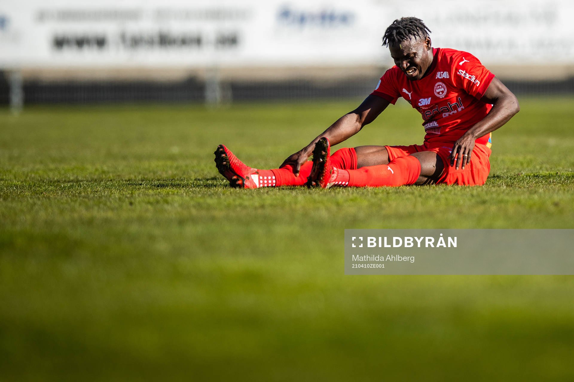 Värnamos Alhassan A Haestad Kamara har ont
