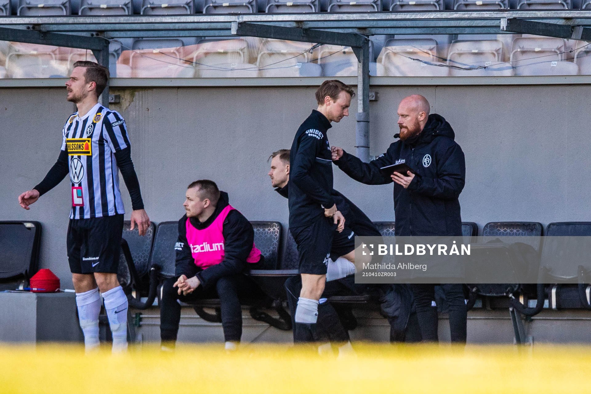 Landskronas Måns Ekvall och assisterande tränare Max