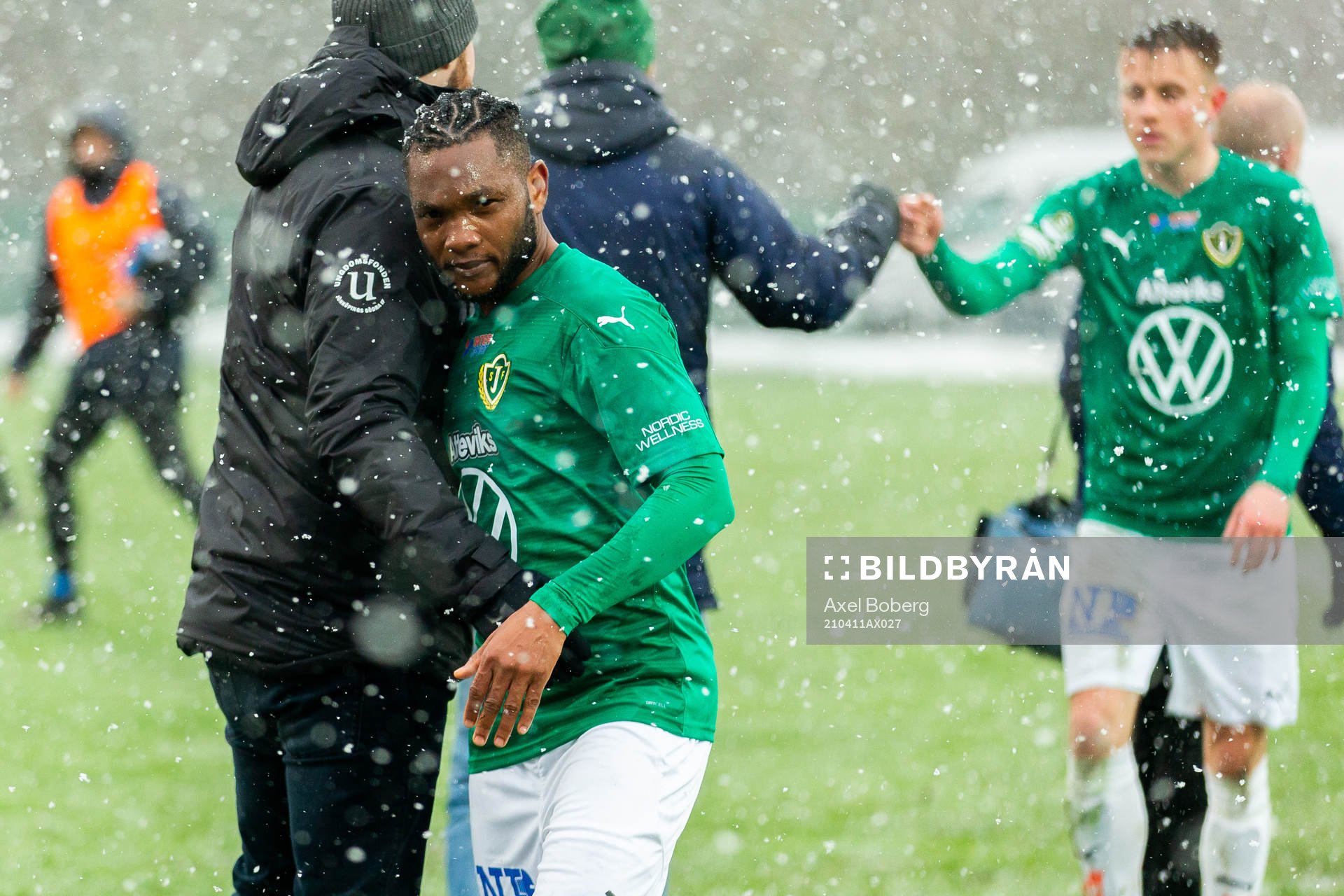 Jönköpings Eric Johana Omondi jublar