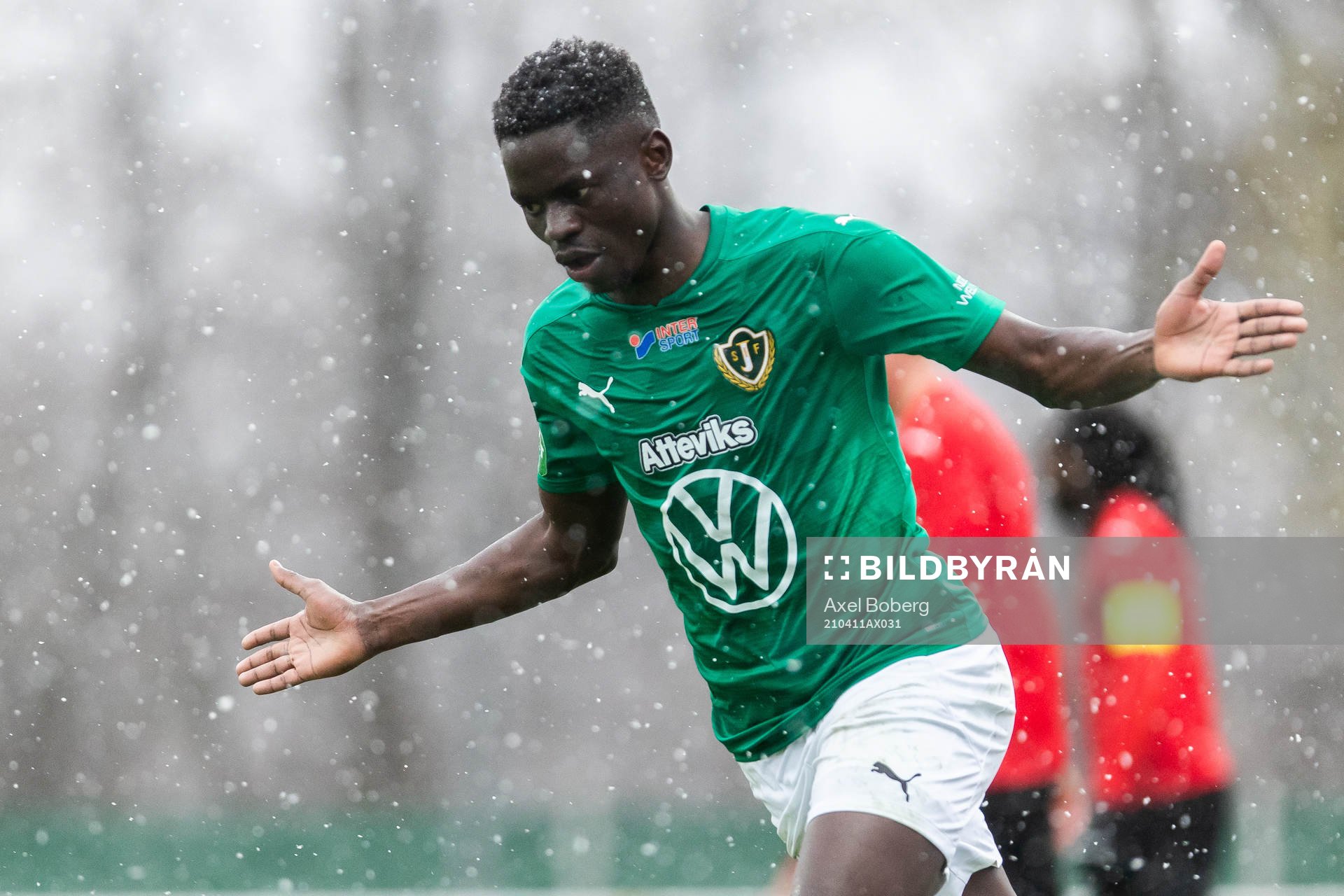 Jönköpings Eric Johana Omondi jublar
