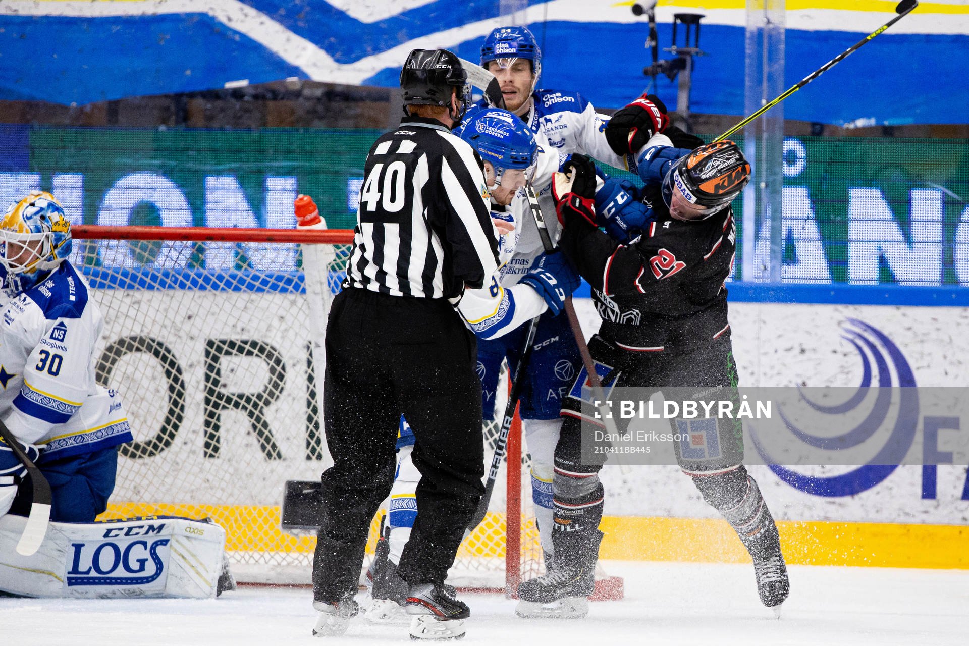 Bråk mellan Leksands Matt Caito , Peter Cehlarik och