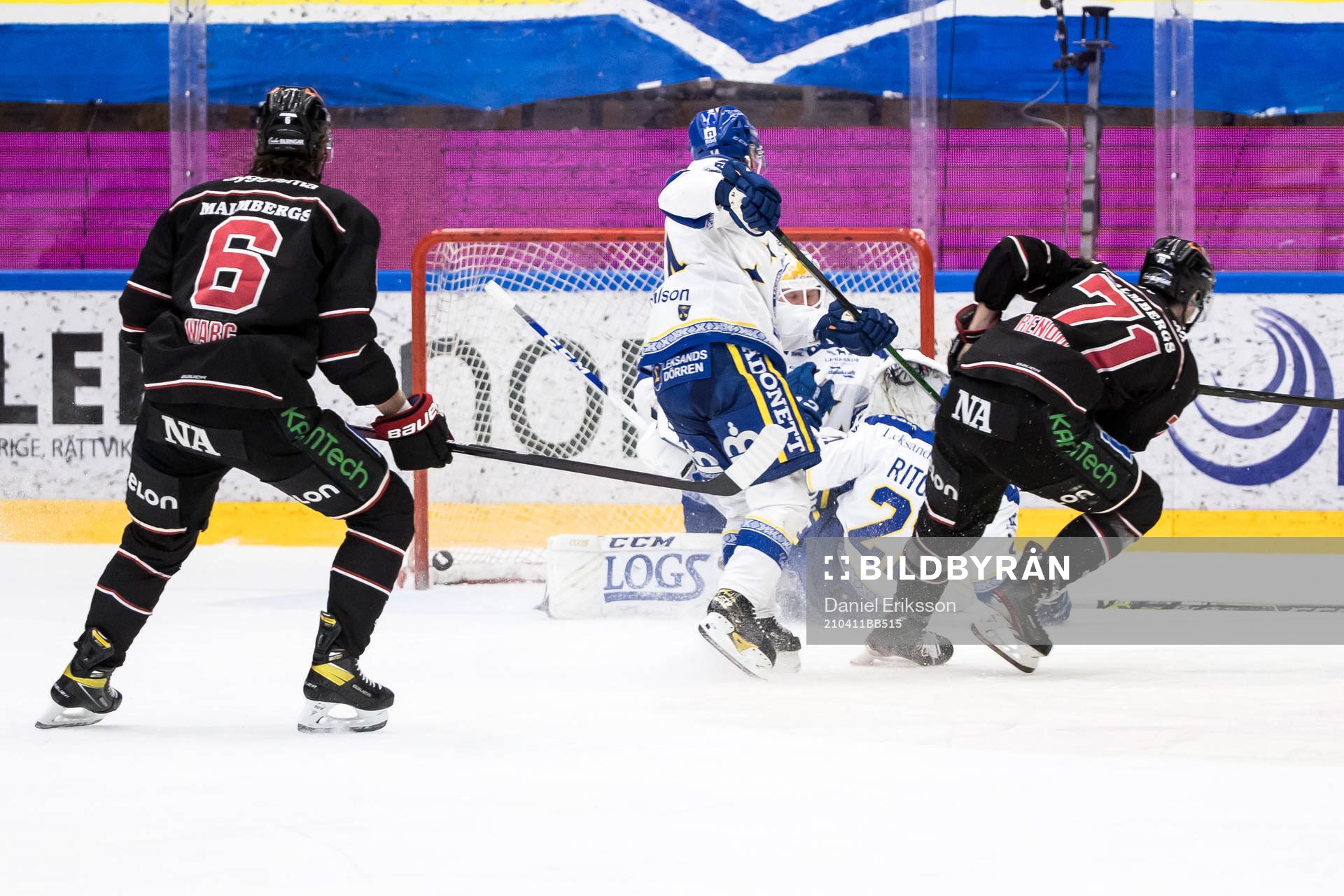 Örebros Borna Rendulic gör 1-3 bakom Leksands målvakt