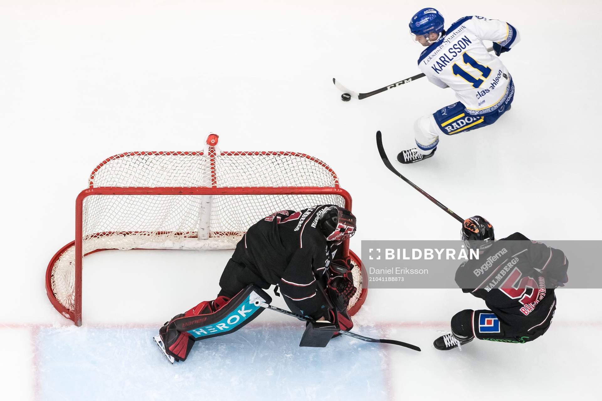 Leksands Martin Karlsson och Örebros målvakt Jhonas