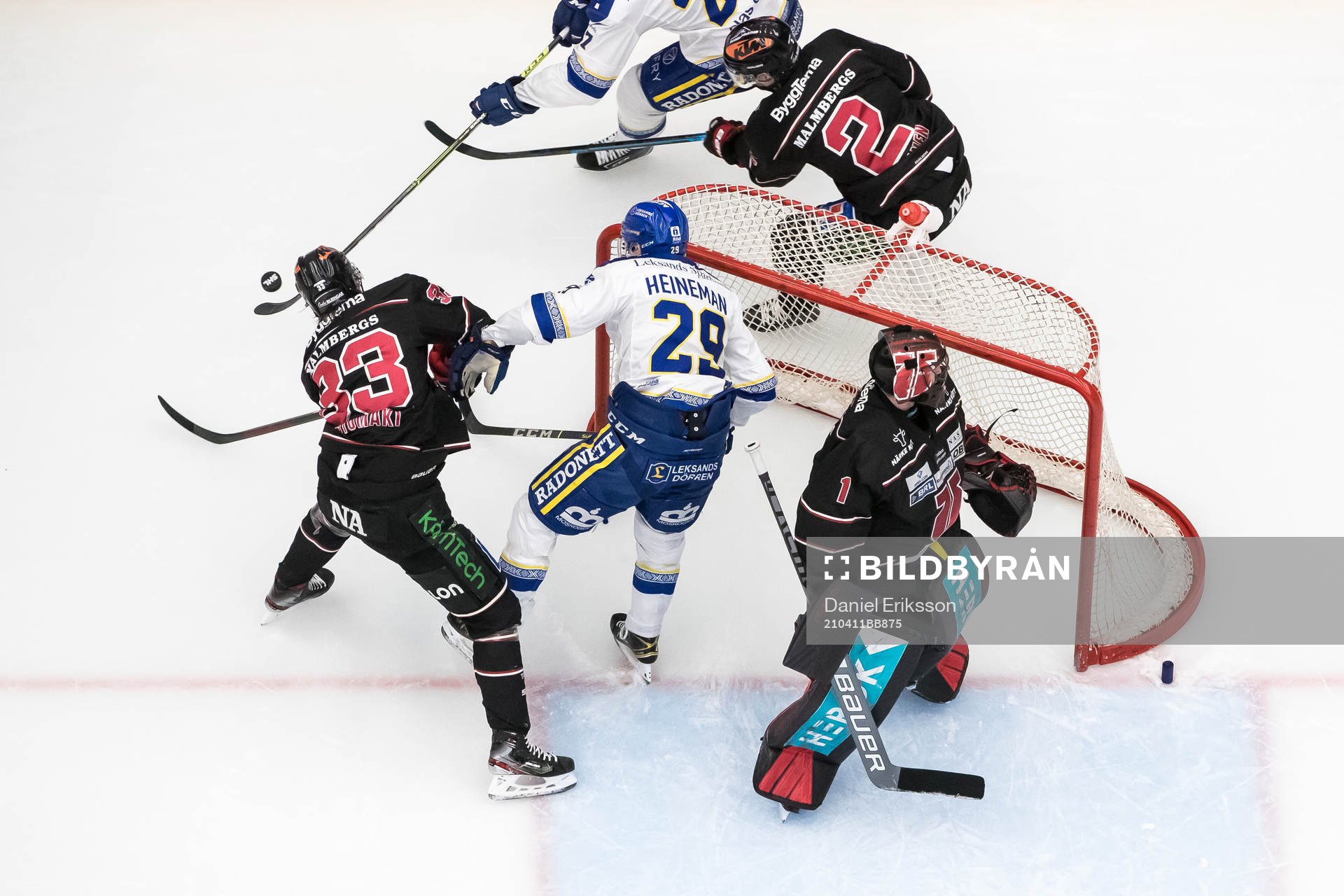 Örebros Christopher Mastomäki och Leksands Emil Heineman