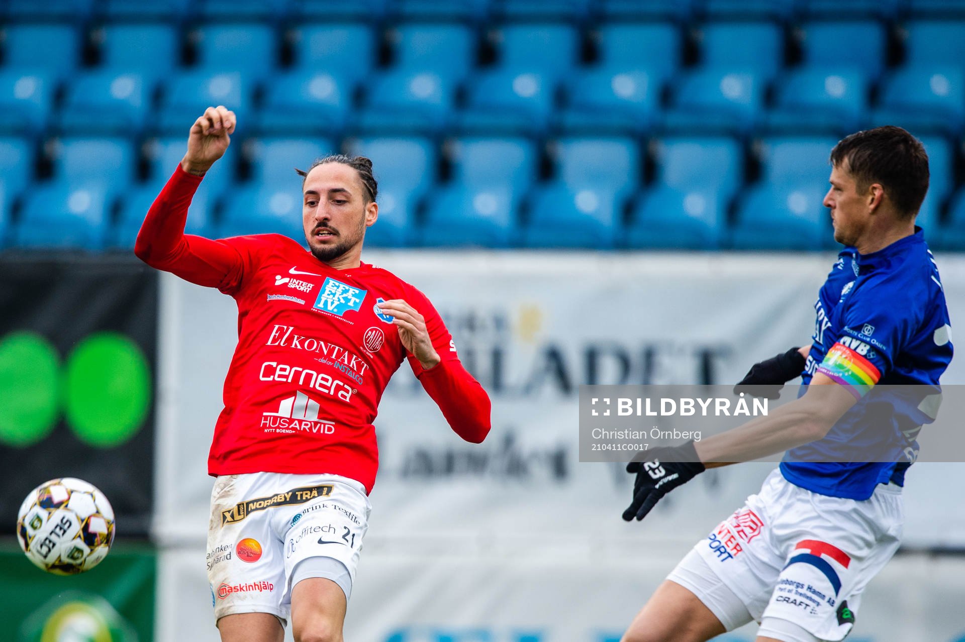 Norrbys Dijan Vukojevic och Trelleborgs Fredrik Liverstam
