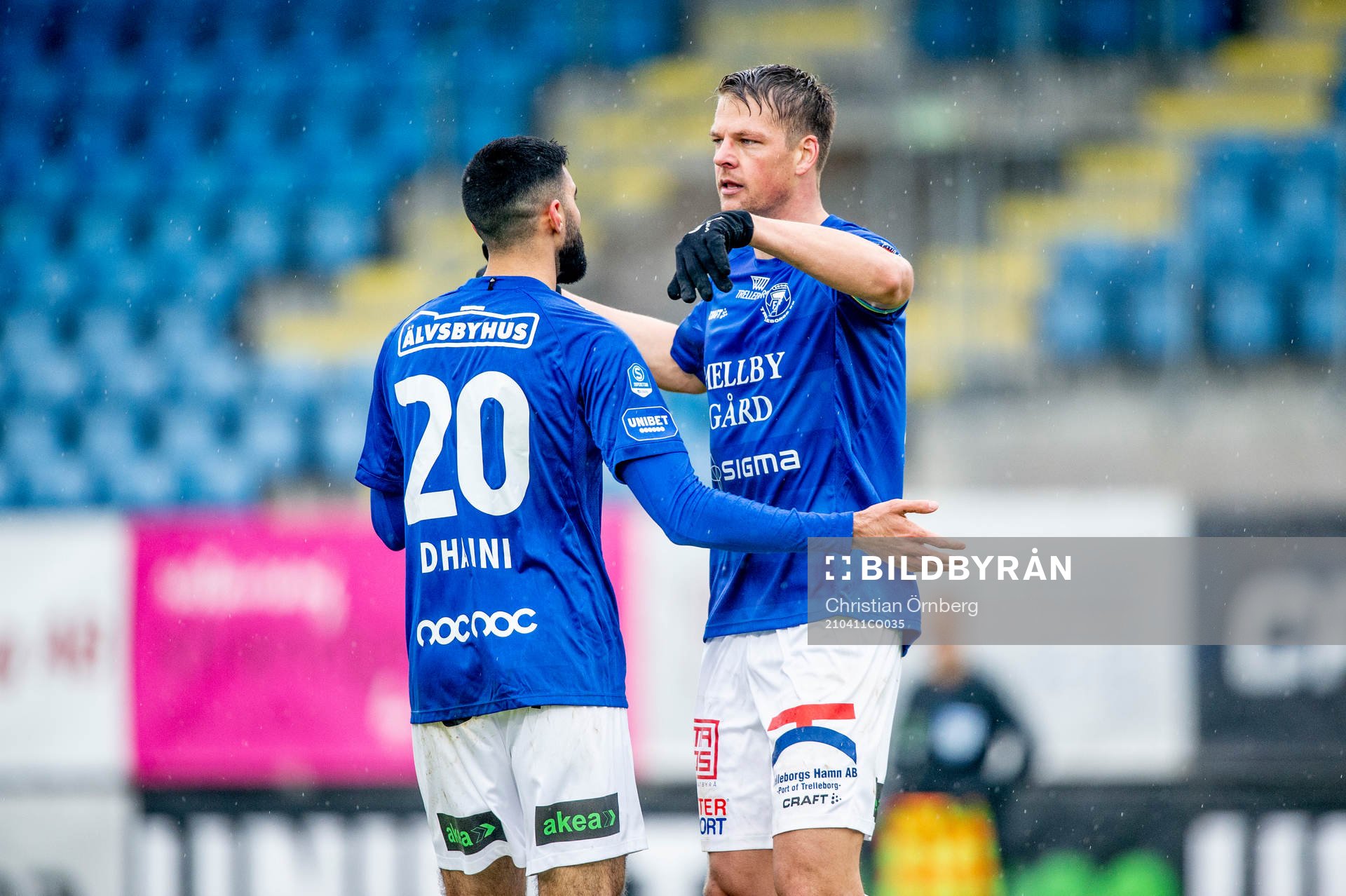 Trelleborgs Mouhammed Ali Dhaini och Fredrik Liverstam