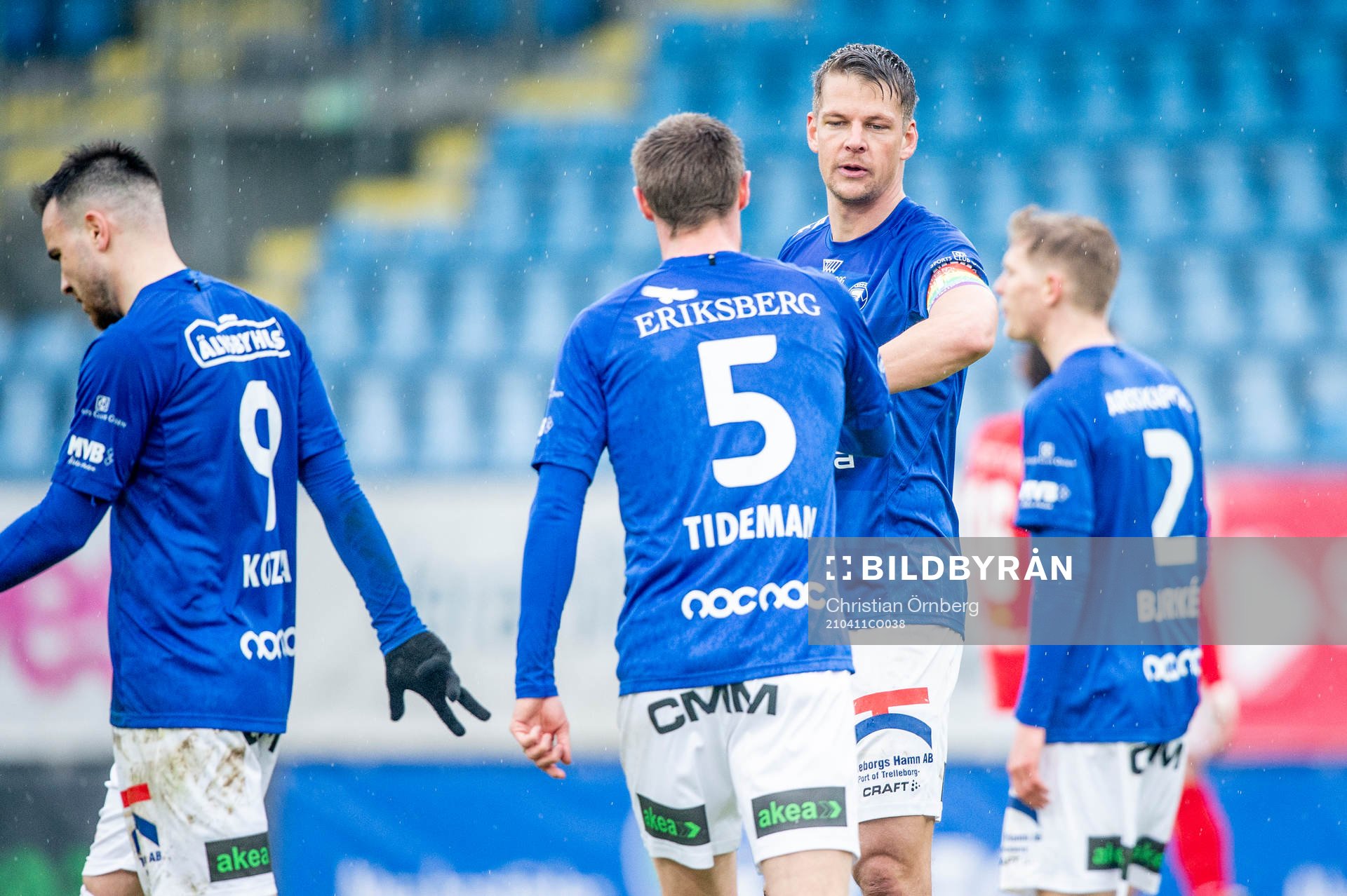 Trelleborgs Fredrik Liverstam och Anton Tideman jublar