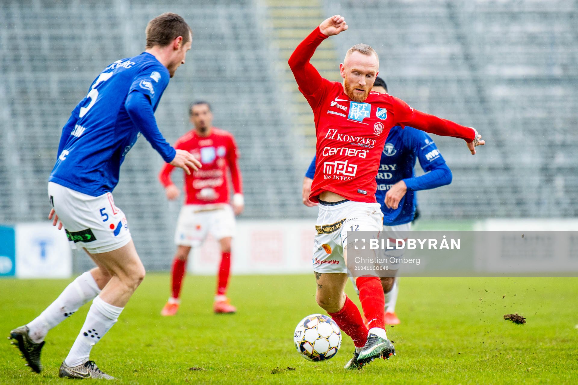 Norrbys Max Olsson mot Trelleborgs Anton Tideman