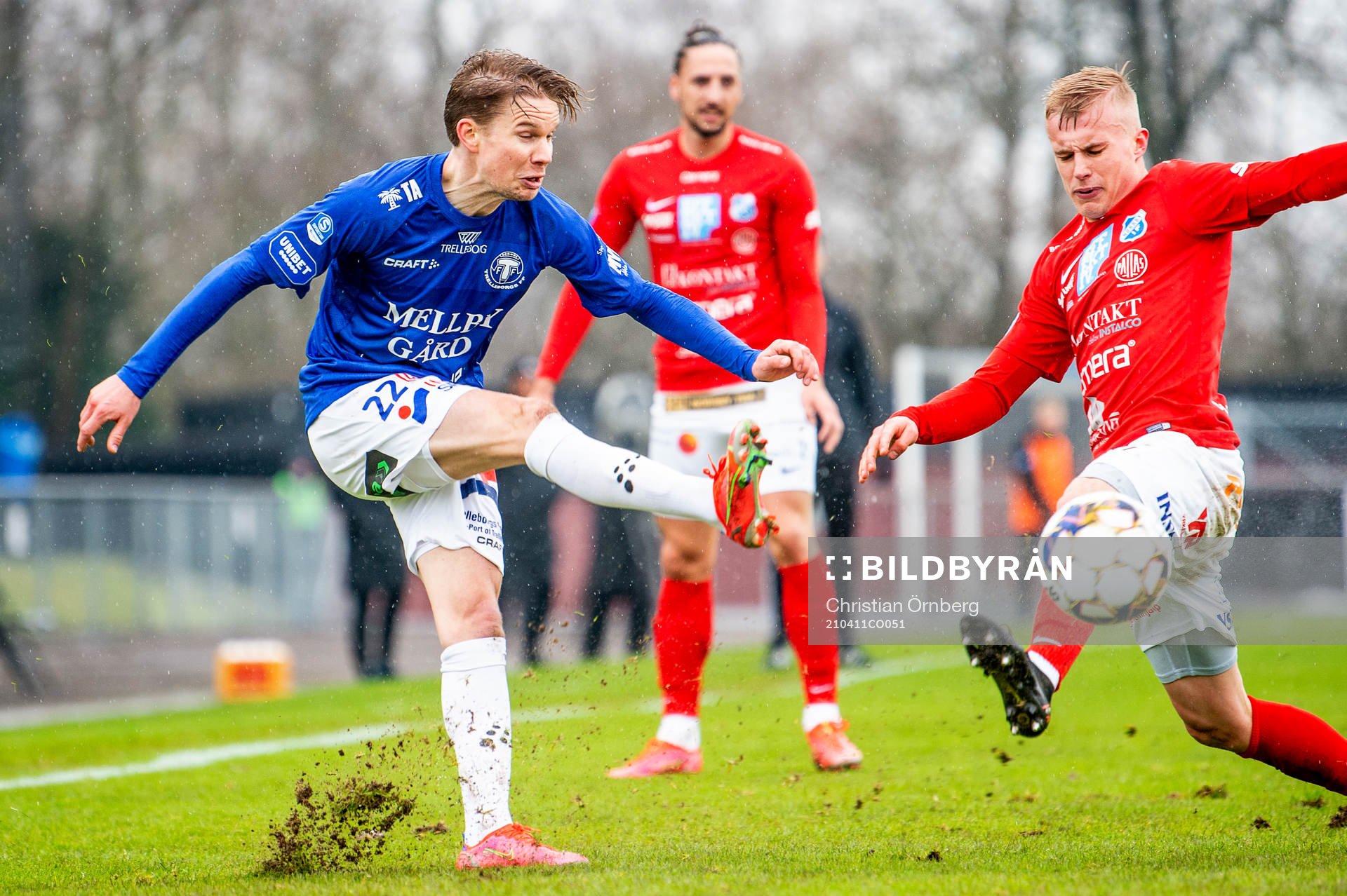 Trelleborgs Johan Blomberg mot Norrbys Viktor Bergh