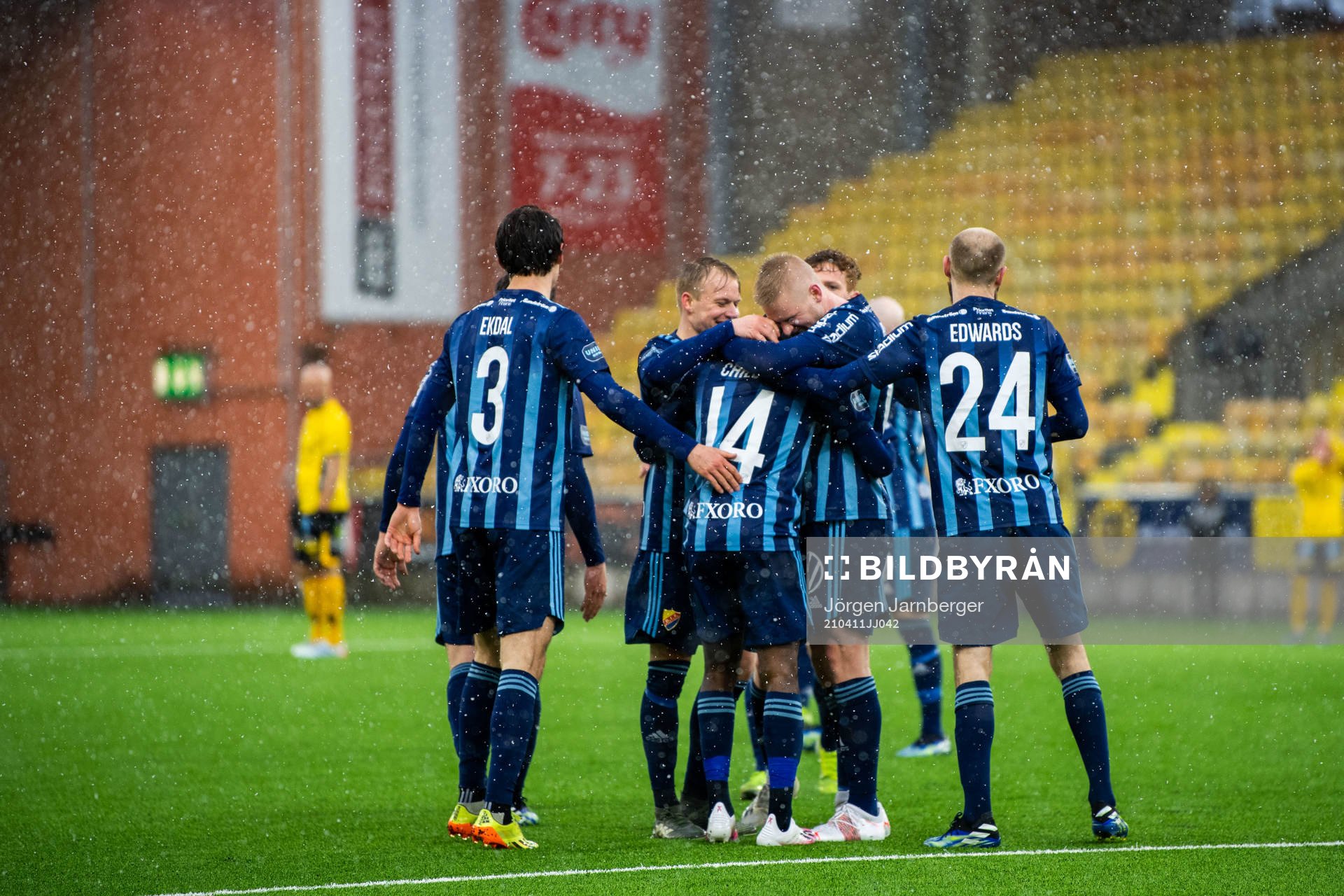 Djurgårdens spelare jublar