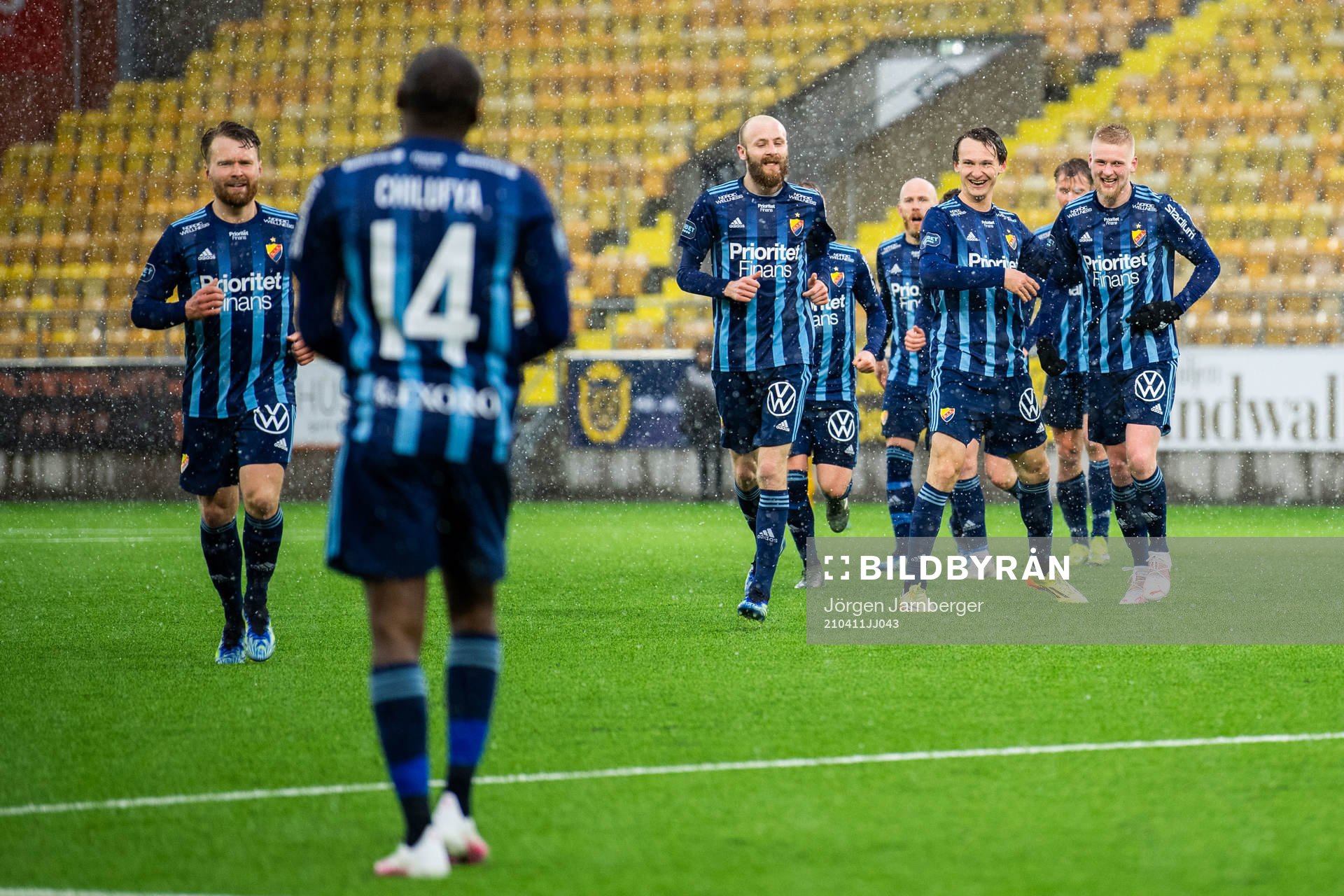 Djurgårdens spelare jublar