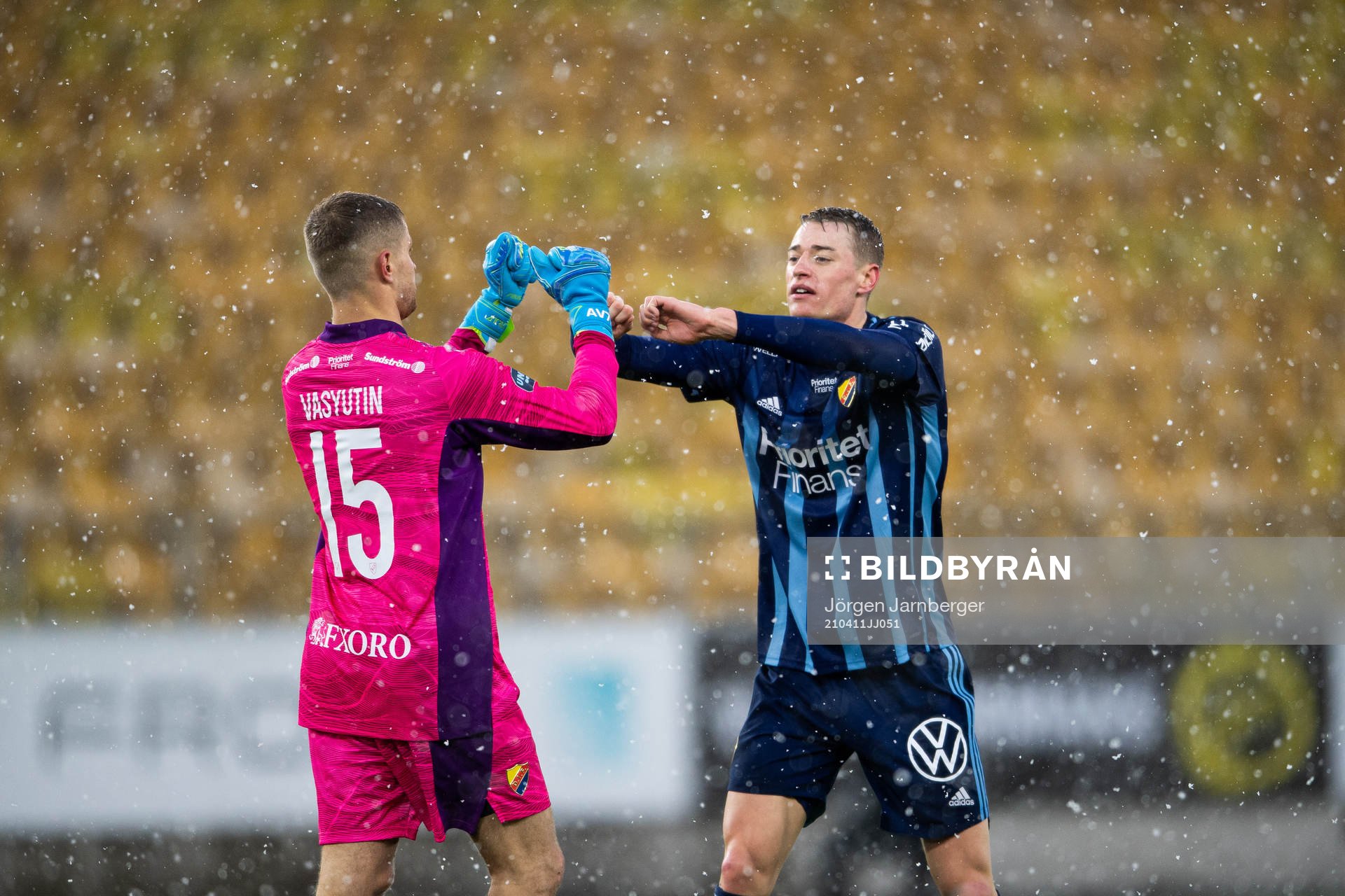 Djurgårdens målvakt Aleksandr Vasyutin och Jesper