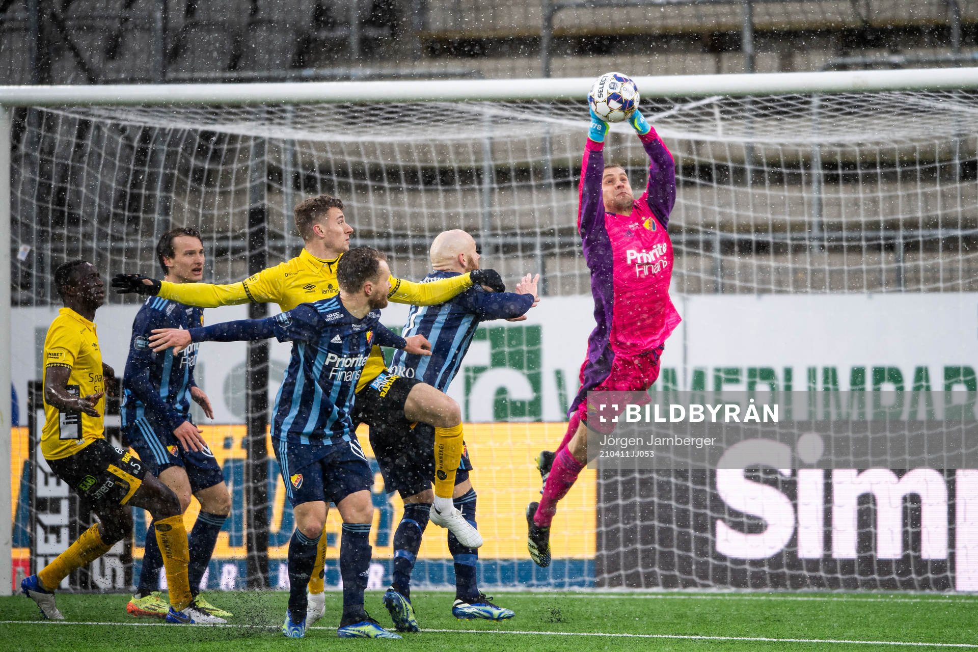 Djurgårdens målvakt Aleksandr Vasyutin