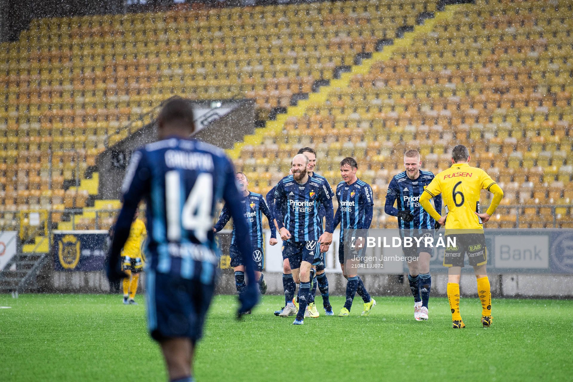Djurgårdens spelare jublar