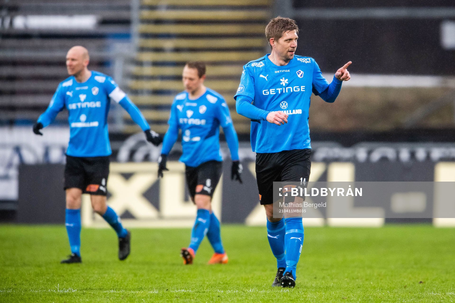 Halmstads Mikael Boman jublar