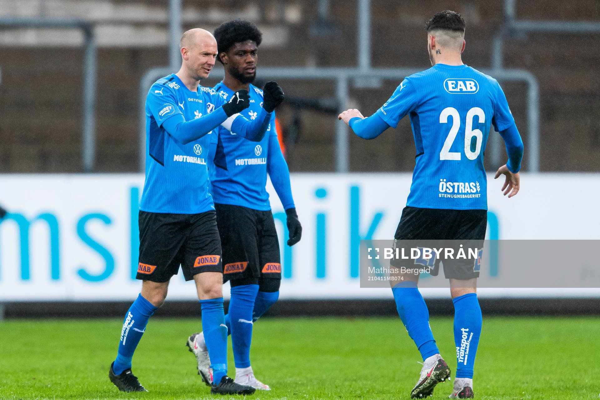 Halmstads Andreas Johansson, Joseph Baffoe och Edvin