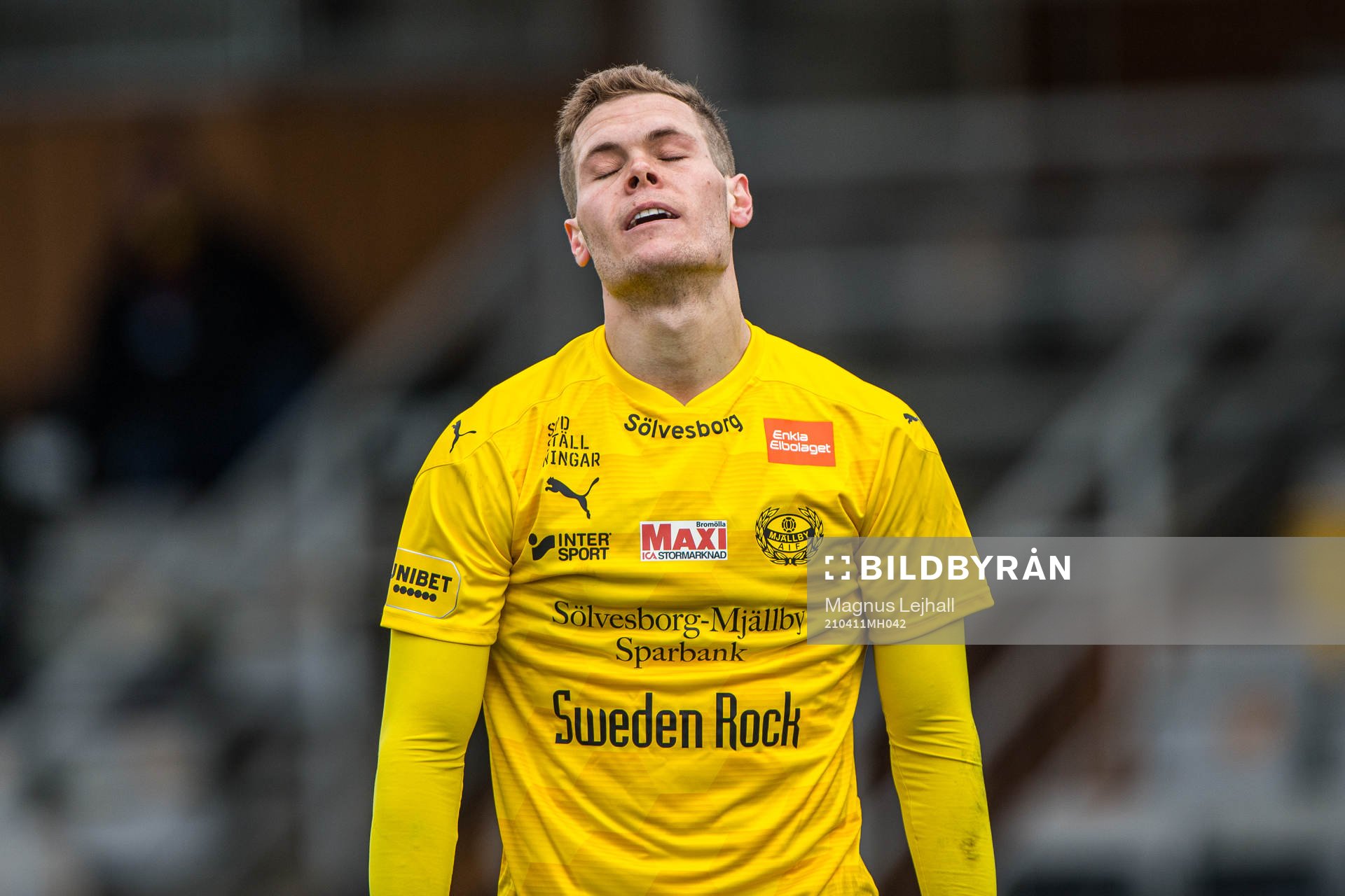 Mjällbys Jacob Bergström deppar