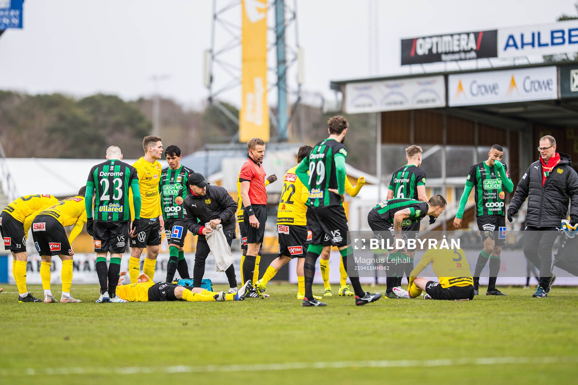 Mjällbys Daan Klinkenberg och Mjällbys Eric Björkander