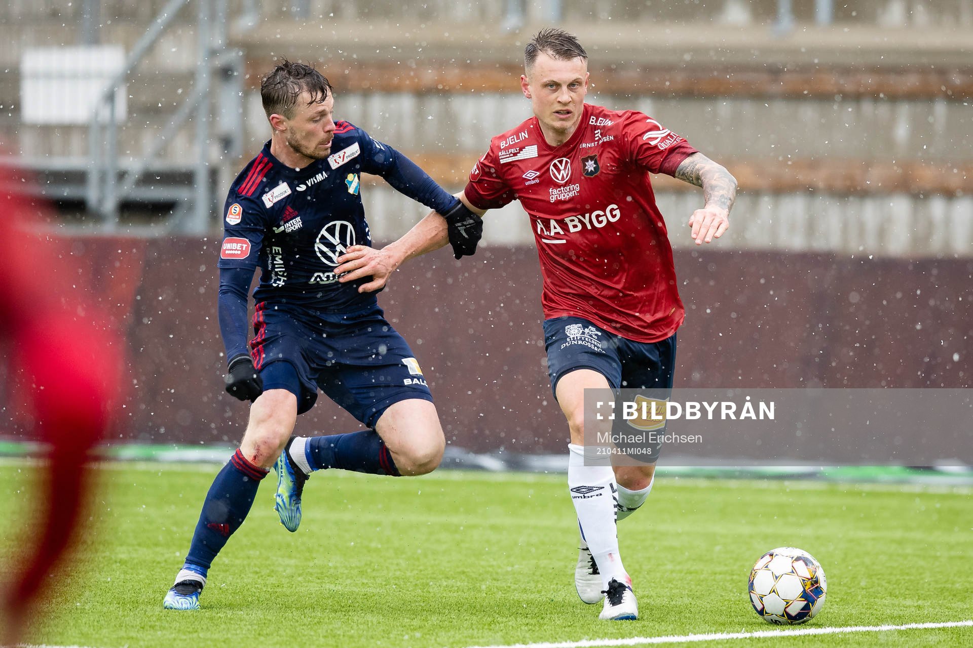 Östers Nicolas Mortensen och Örgrytes Marcus Haglind